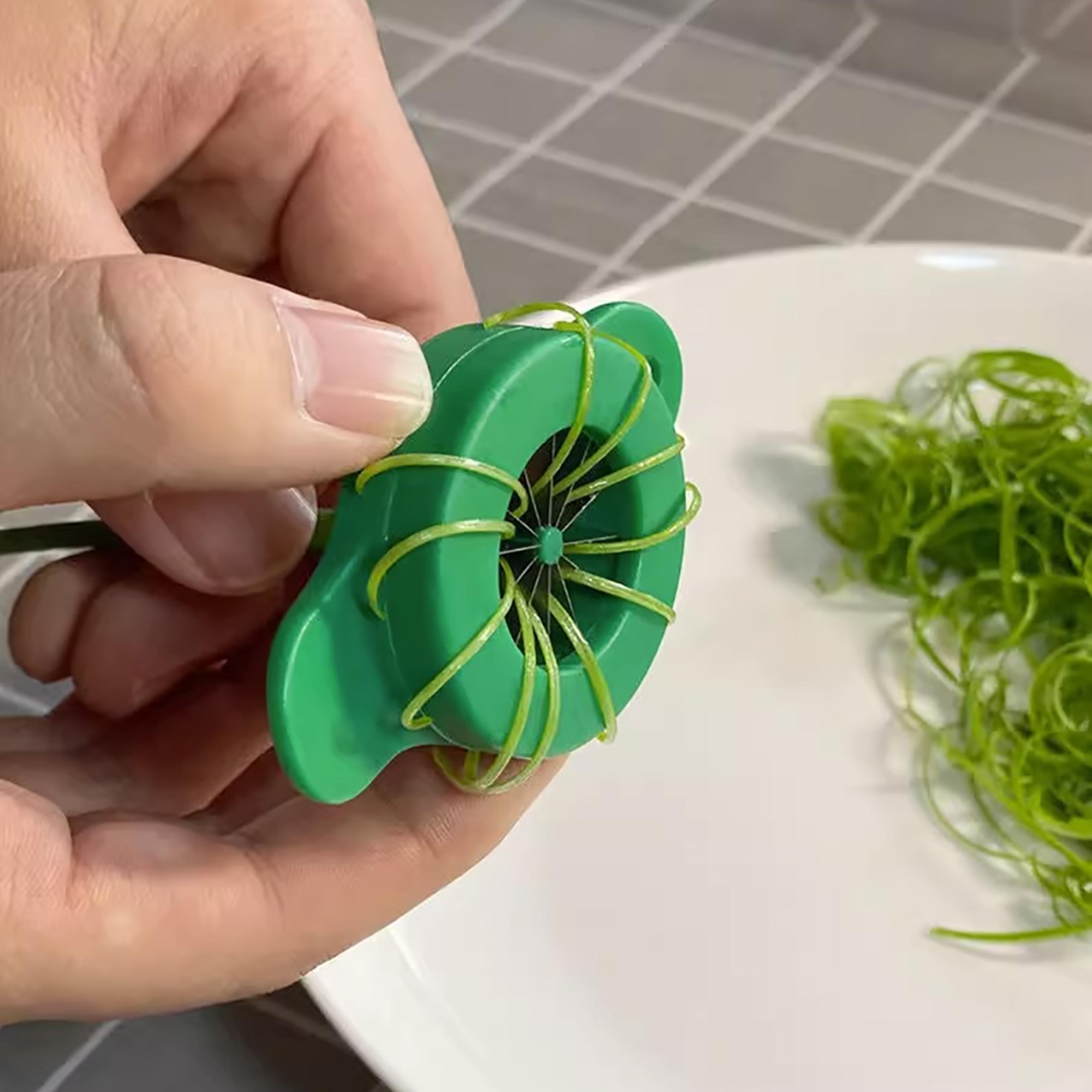 manual onion cutter veg slicer green onion shredder kitchen tool