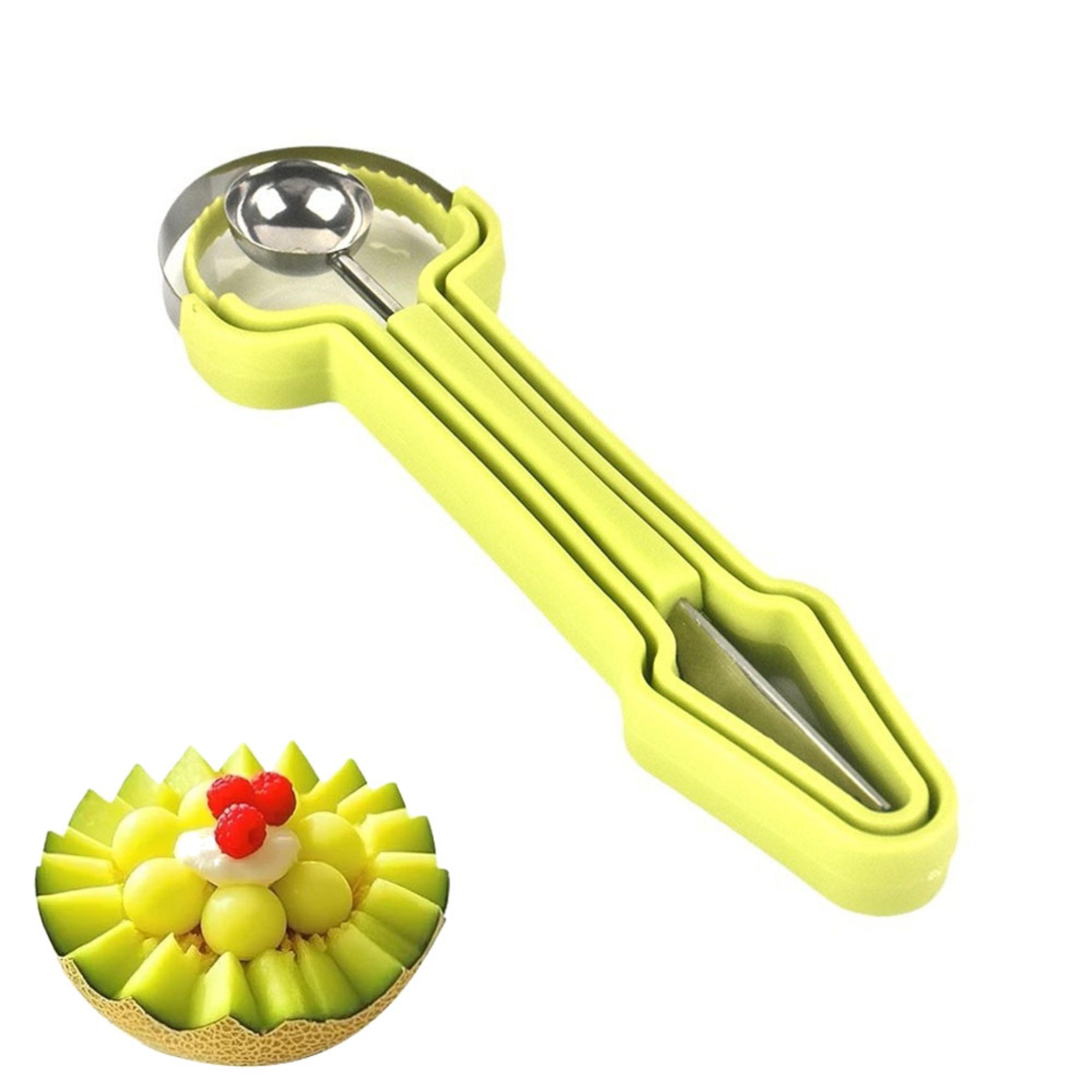 melon baller & watermelon scoop stainless steel fruit carving tool set