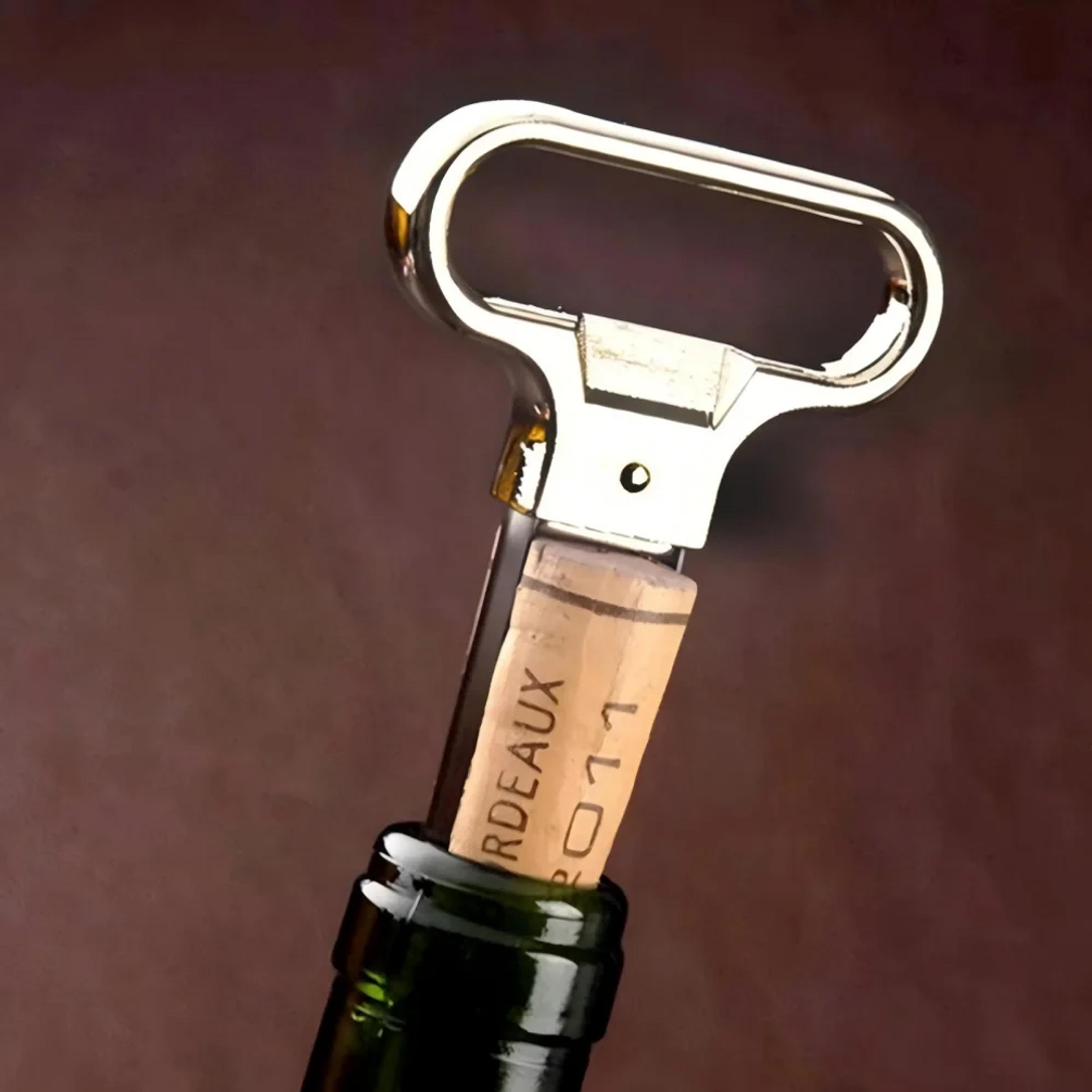 effortless air pressure wine bottle opener with foil cutter for smooth cork removal