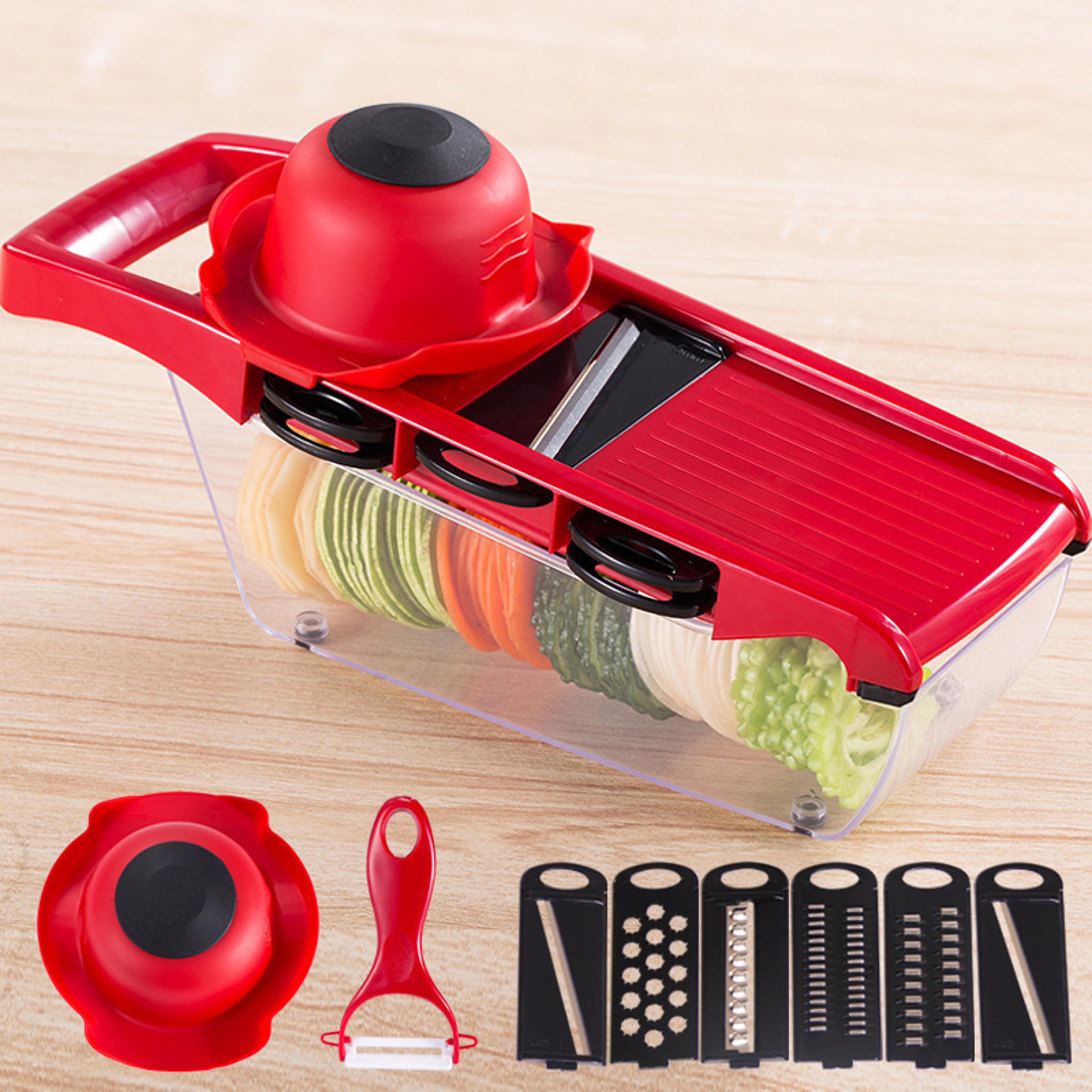 pro manual vegetable slicer & vegetable shredder for fruits and veggies