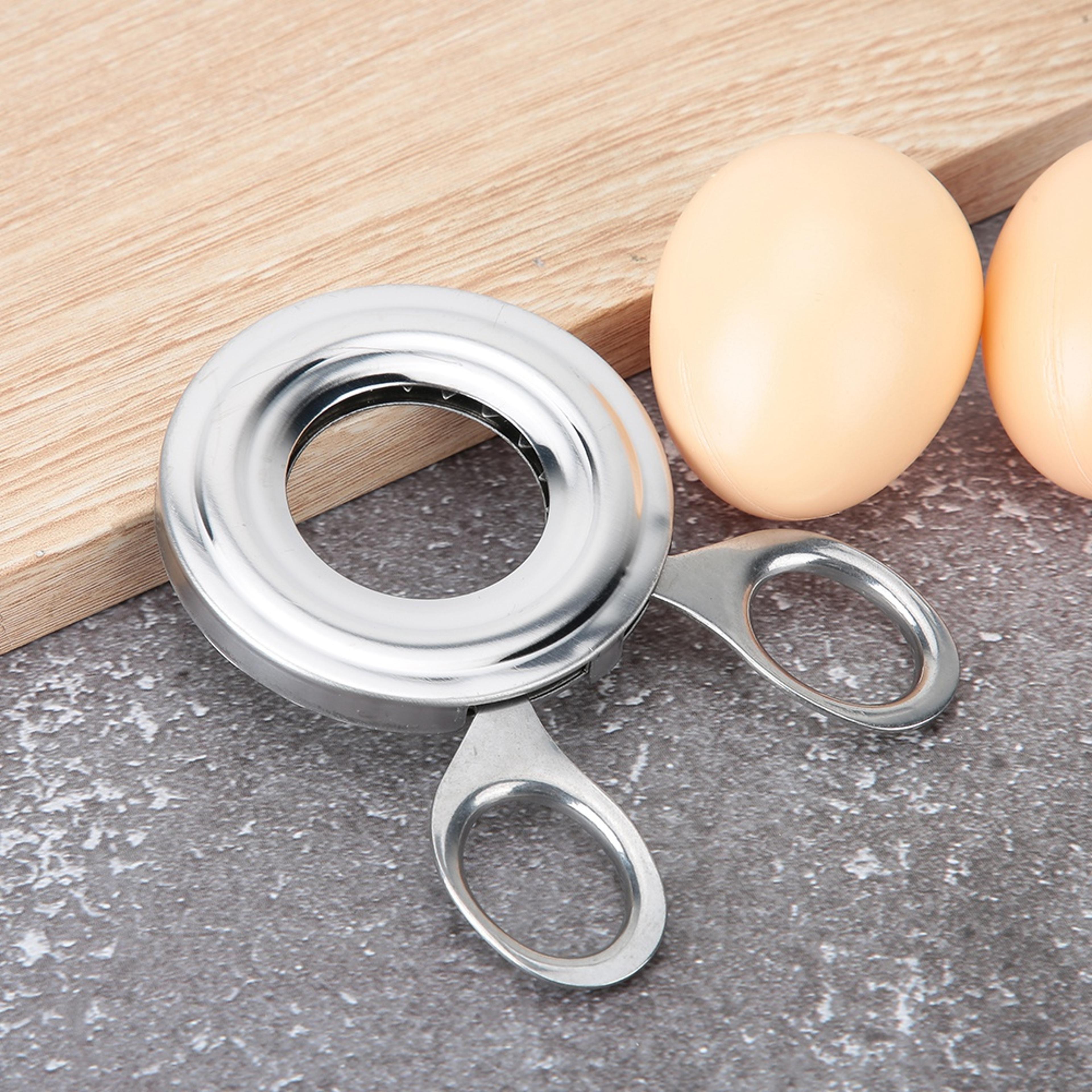 precision stainless steel egg shell cutter for easy boiled egg peeling