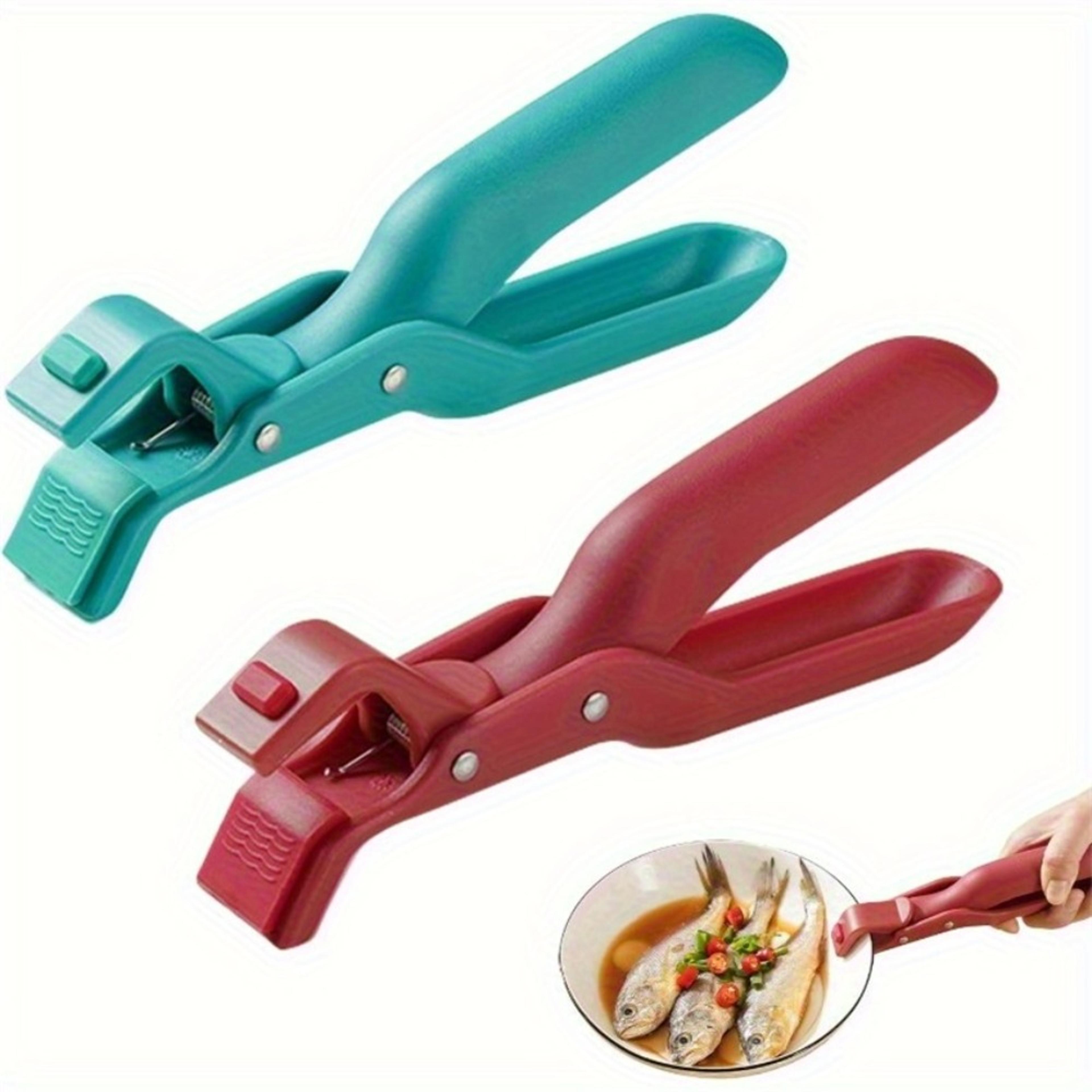 heat resistant silicone bowl gripper tongs non slip hot bowl holder for safe kitchen cooking