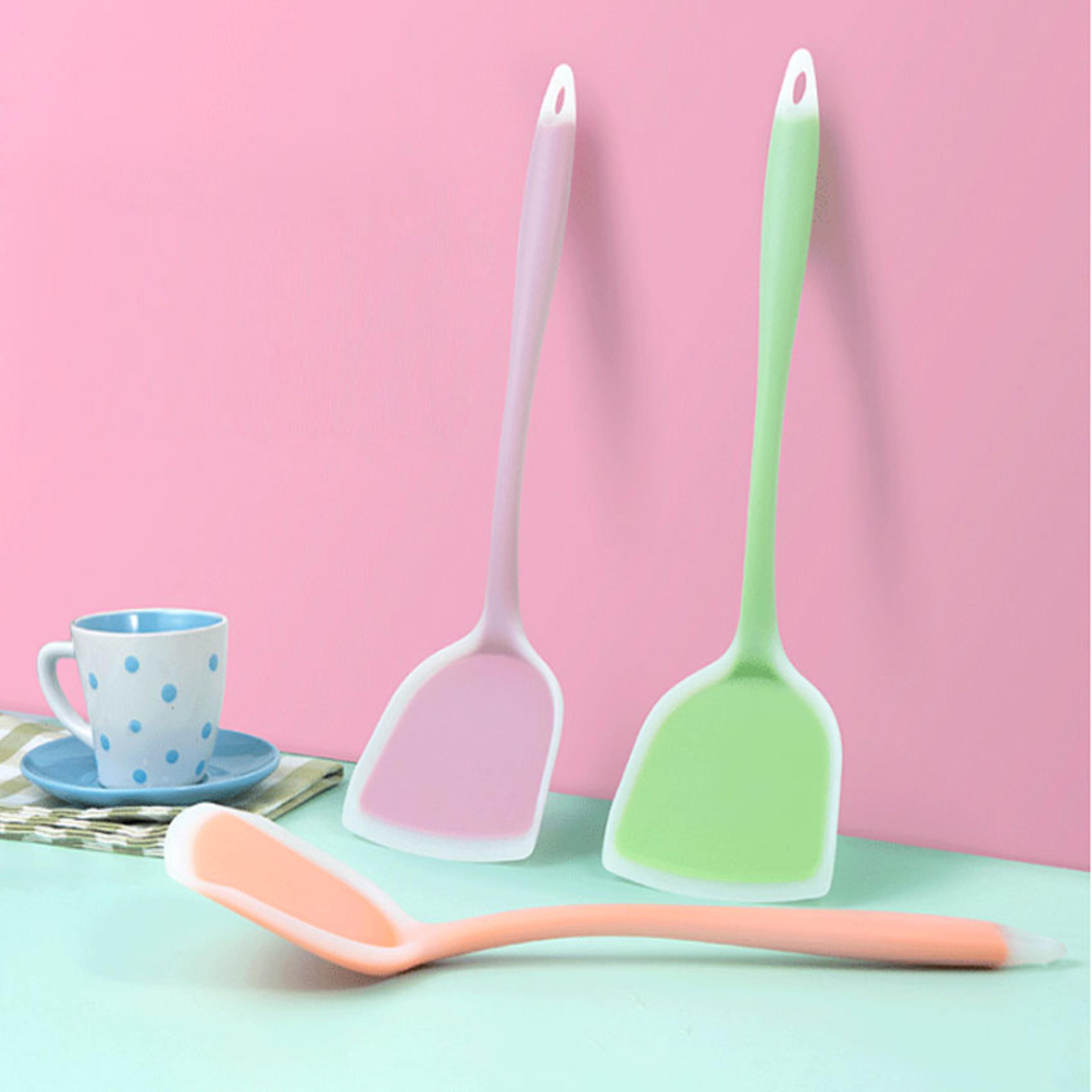 premium silicone kitchen utensil set non stick cooking tools with heat resistant spatulas