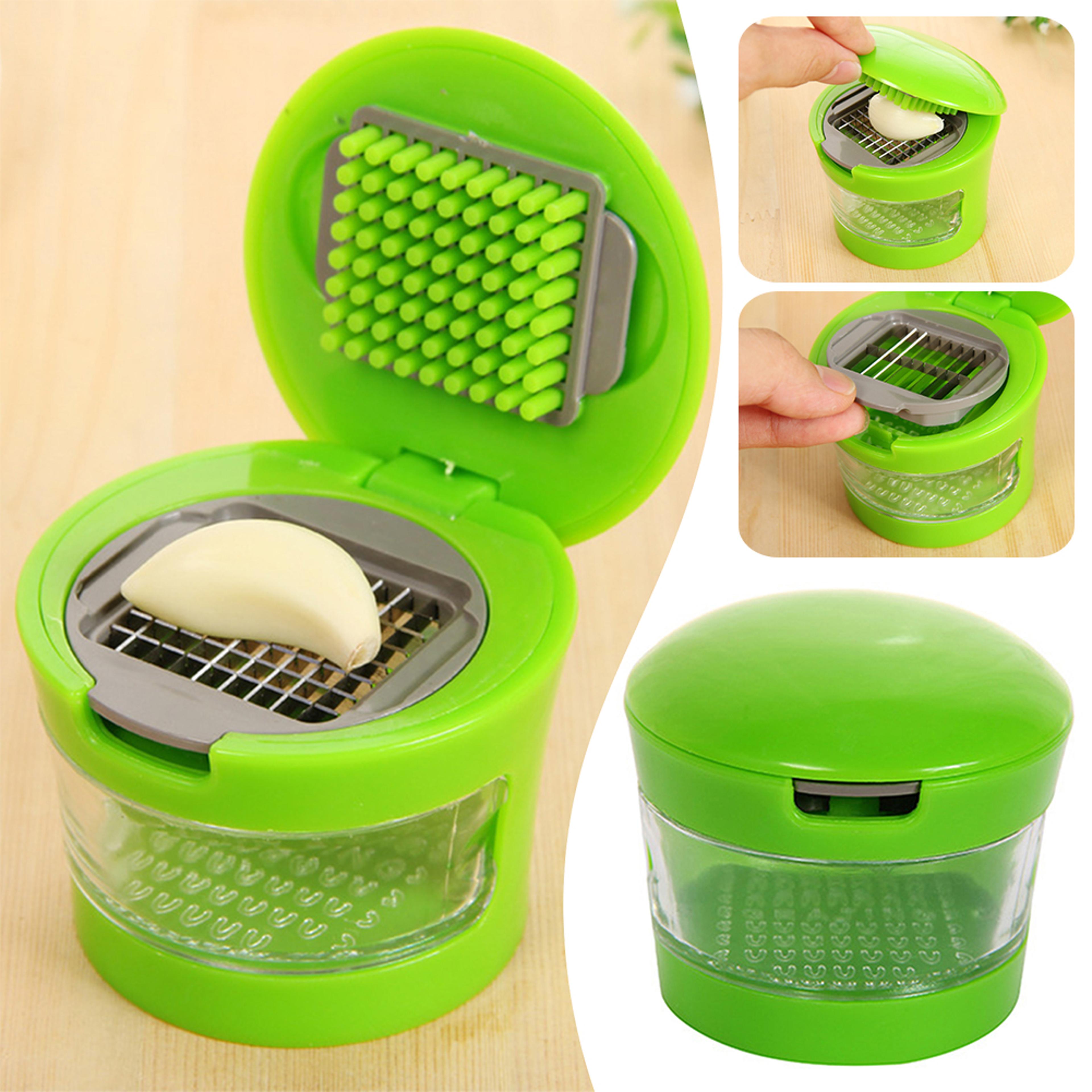 stainless steel garlic press & garlic mincer for easy kitchen prep