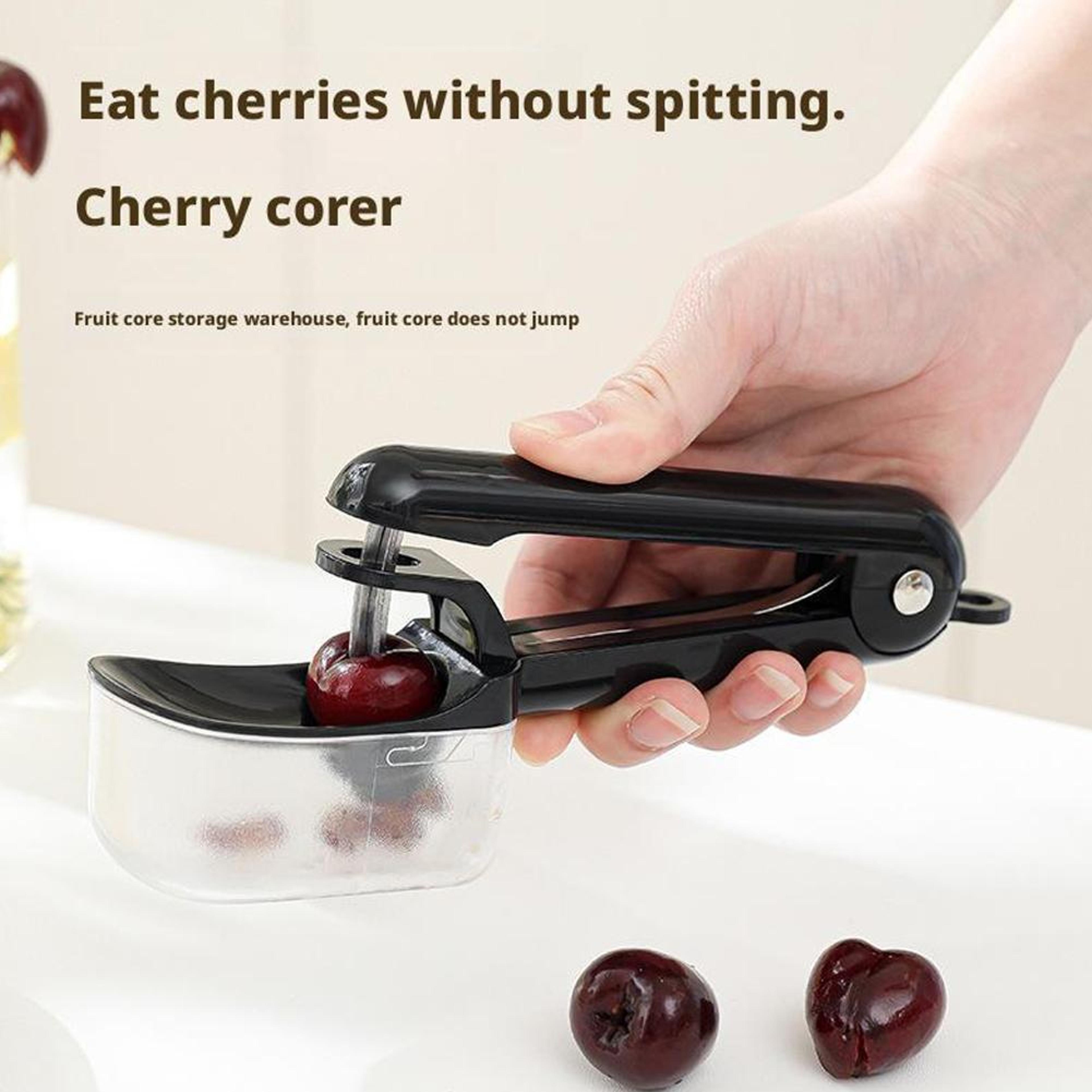 cherry pitter & olive seed remover tool easy one-press fruit pitting kitchen gadget