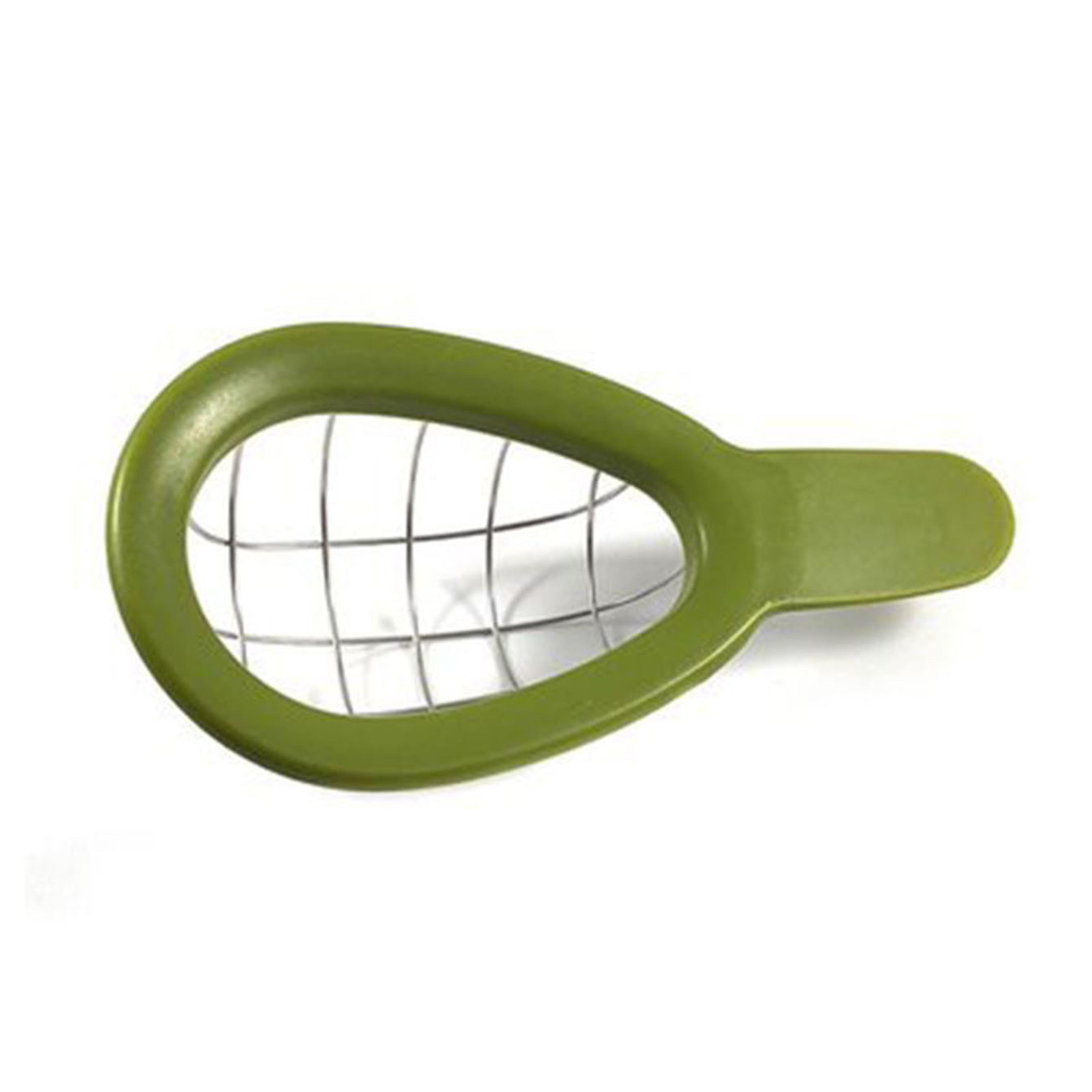 stainless steel avocado cutter & slicer tool for easy pitting, slicing & scooping