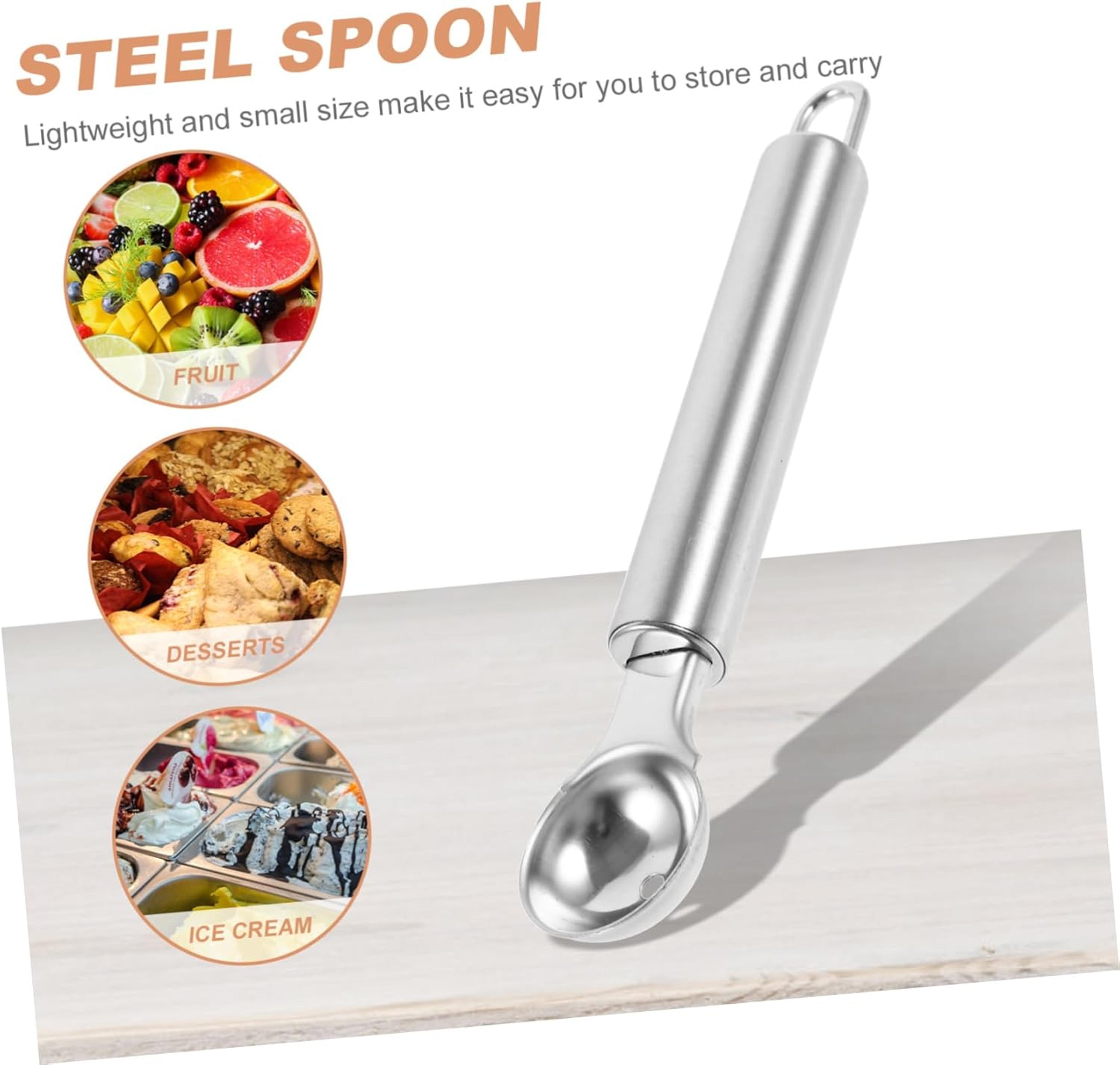 professional stainless steel melon baller 3cm fruit scoop for perfect melon balls & desserts