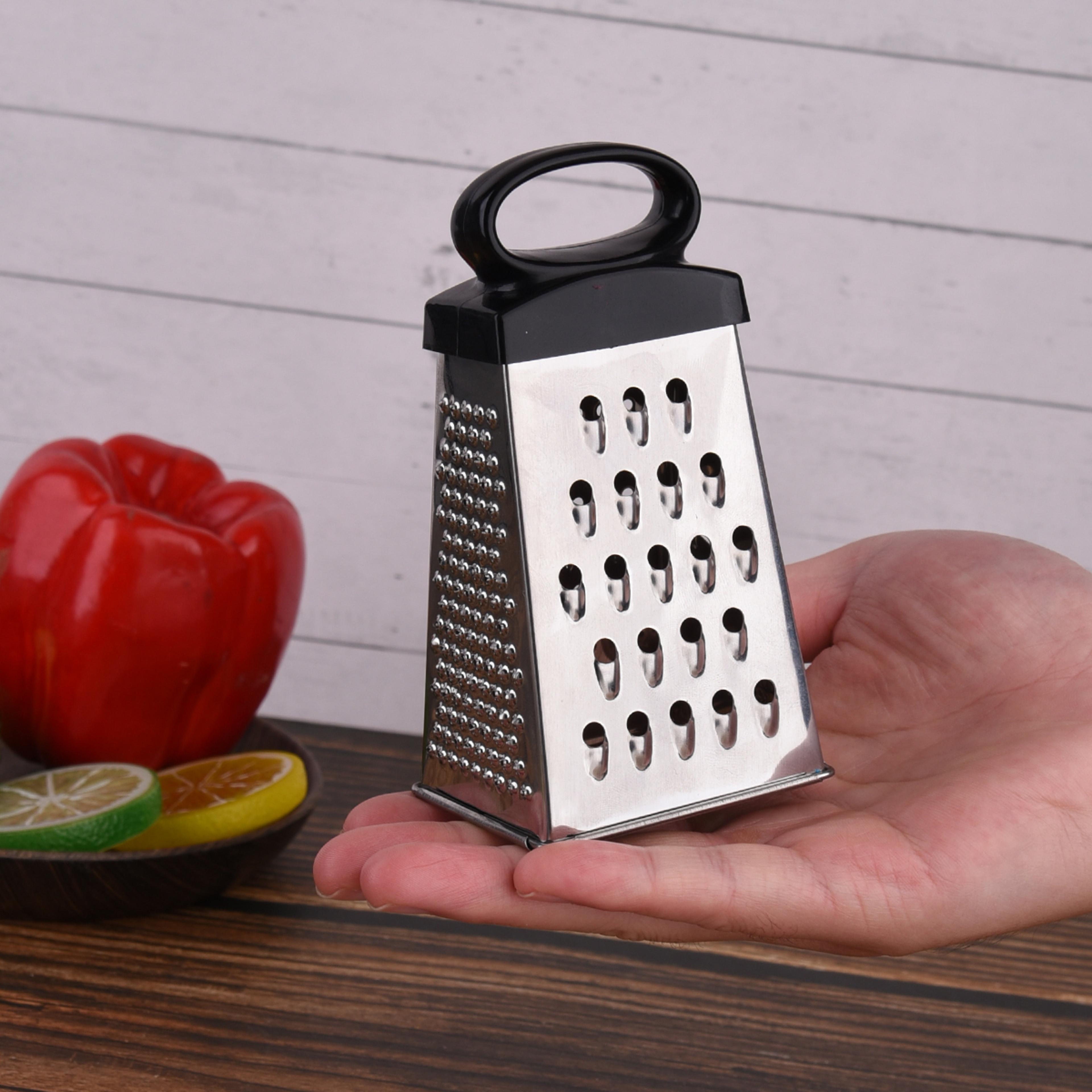 mini stainless steel grater 4 sided cheese & vegetable kitchen grater