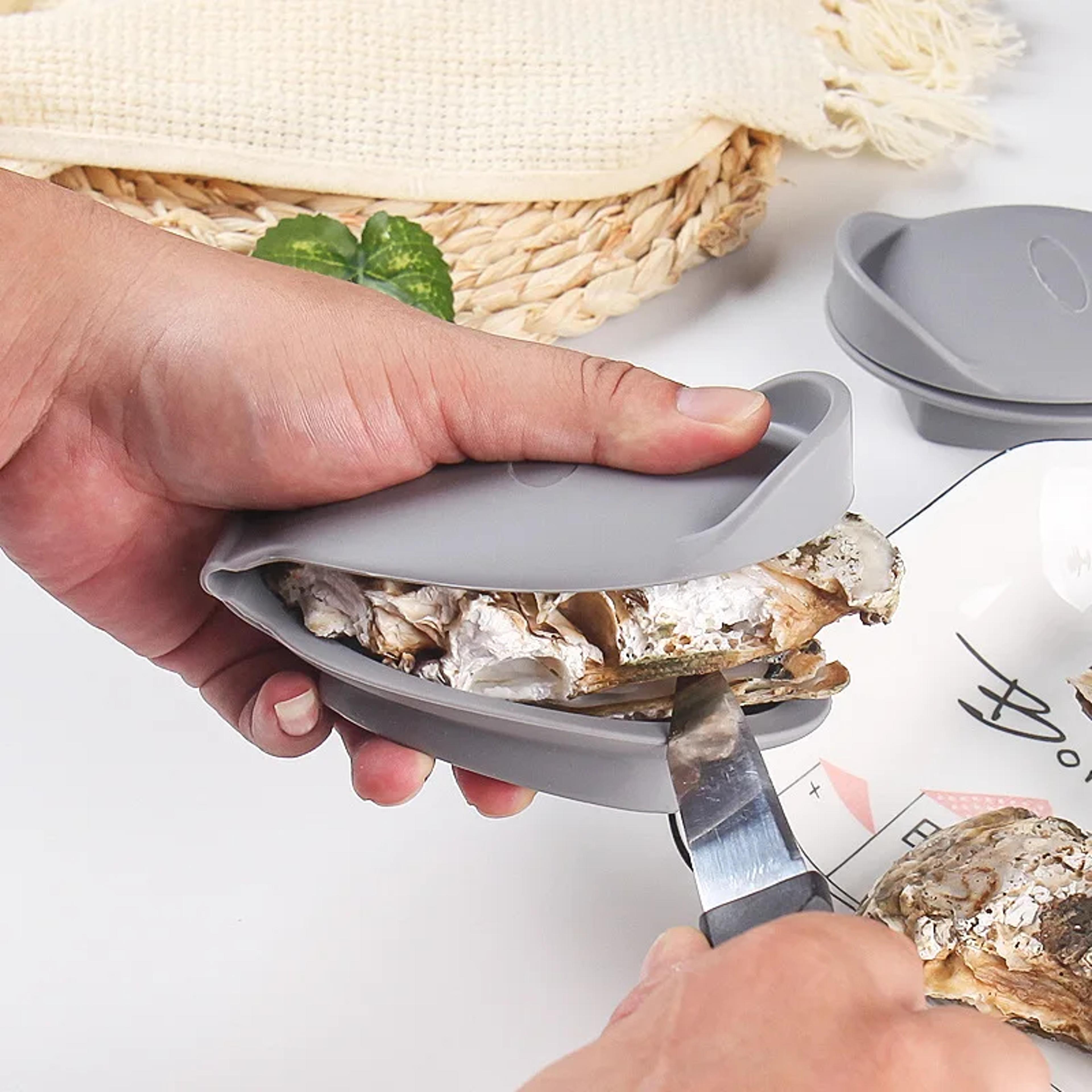 silicone oyster shucking tool hand clip safe oyster opener for shellfish & seafood