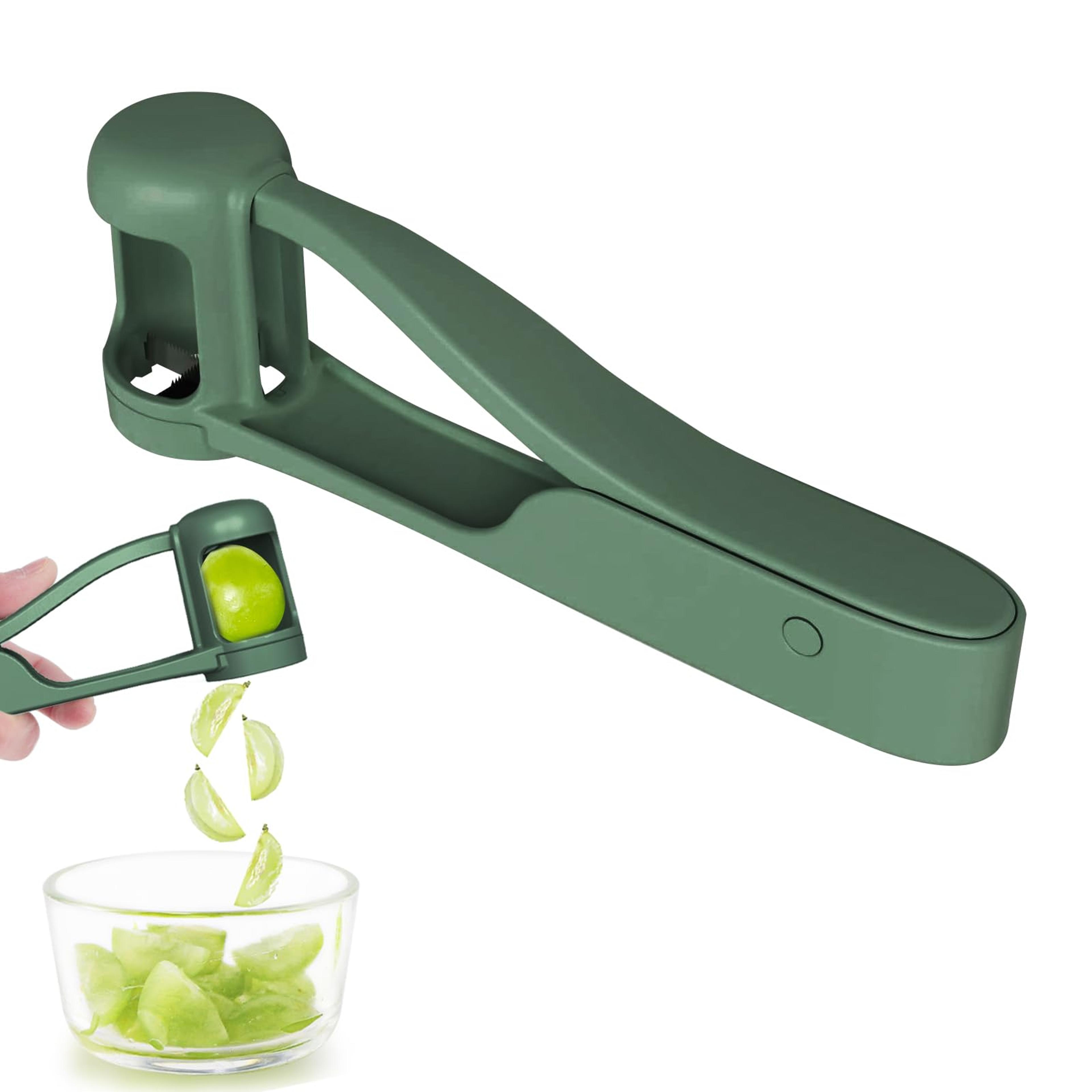 quick slice grape slicer fruit cutter for salads, snacks & garnishes
