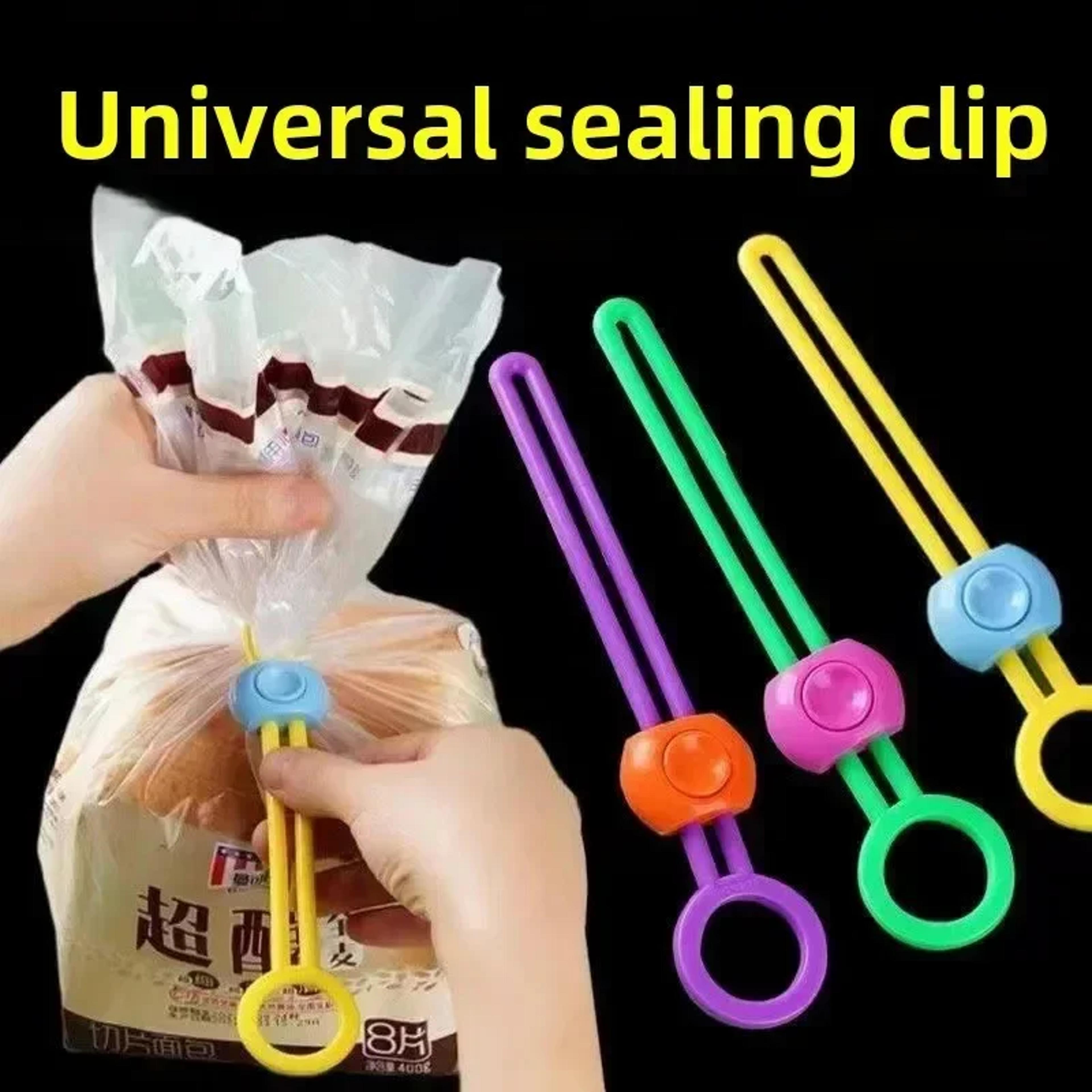 10pcs multifunctional bag sealing clips, portable snack, grain storage clips for home, kitchen, office food preservation