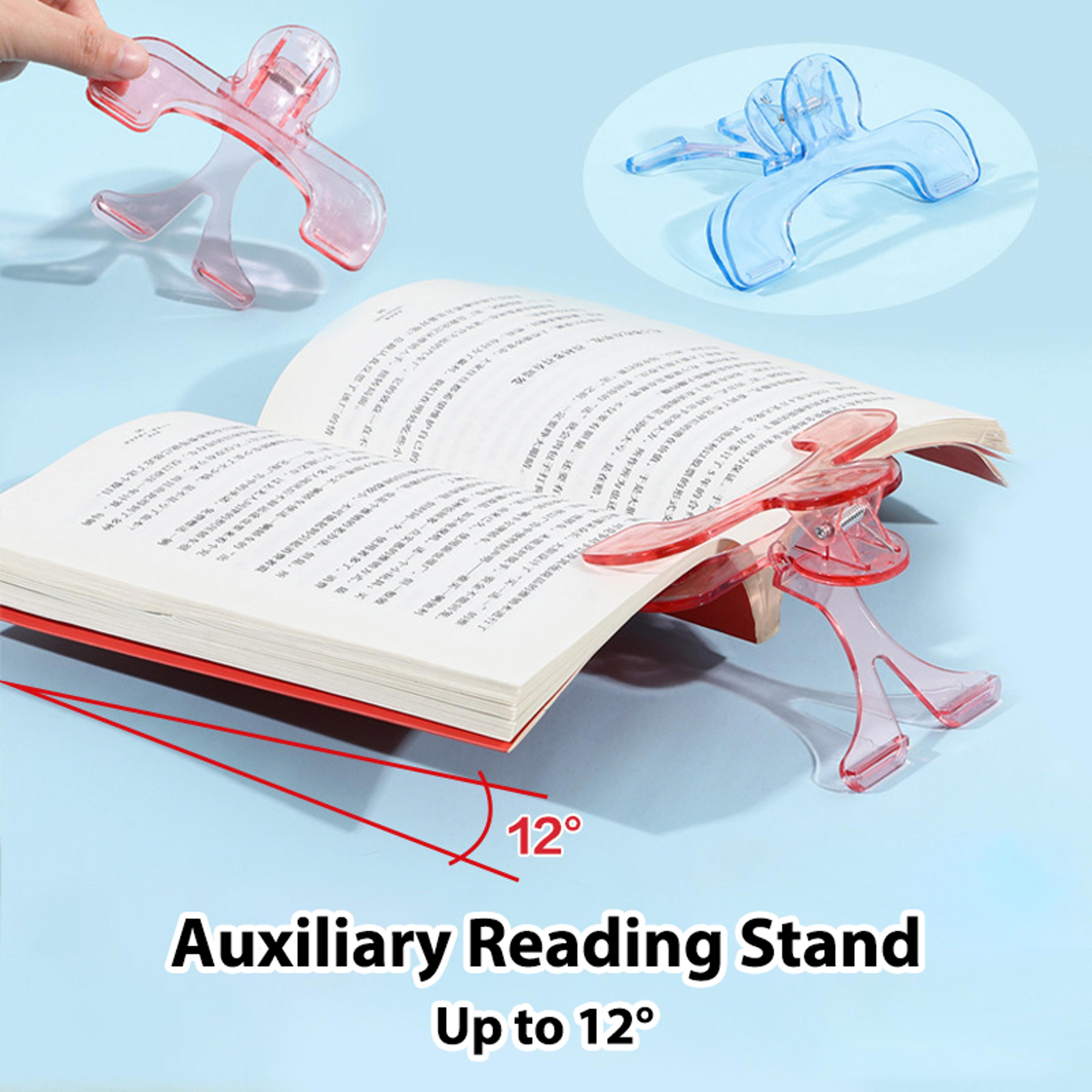 3pcs book clip set, simple reading stand with note clamp anti-flip folder fixed reading holder for desk, office