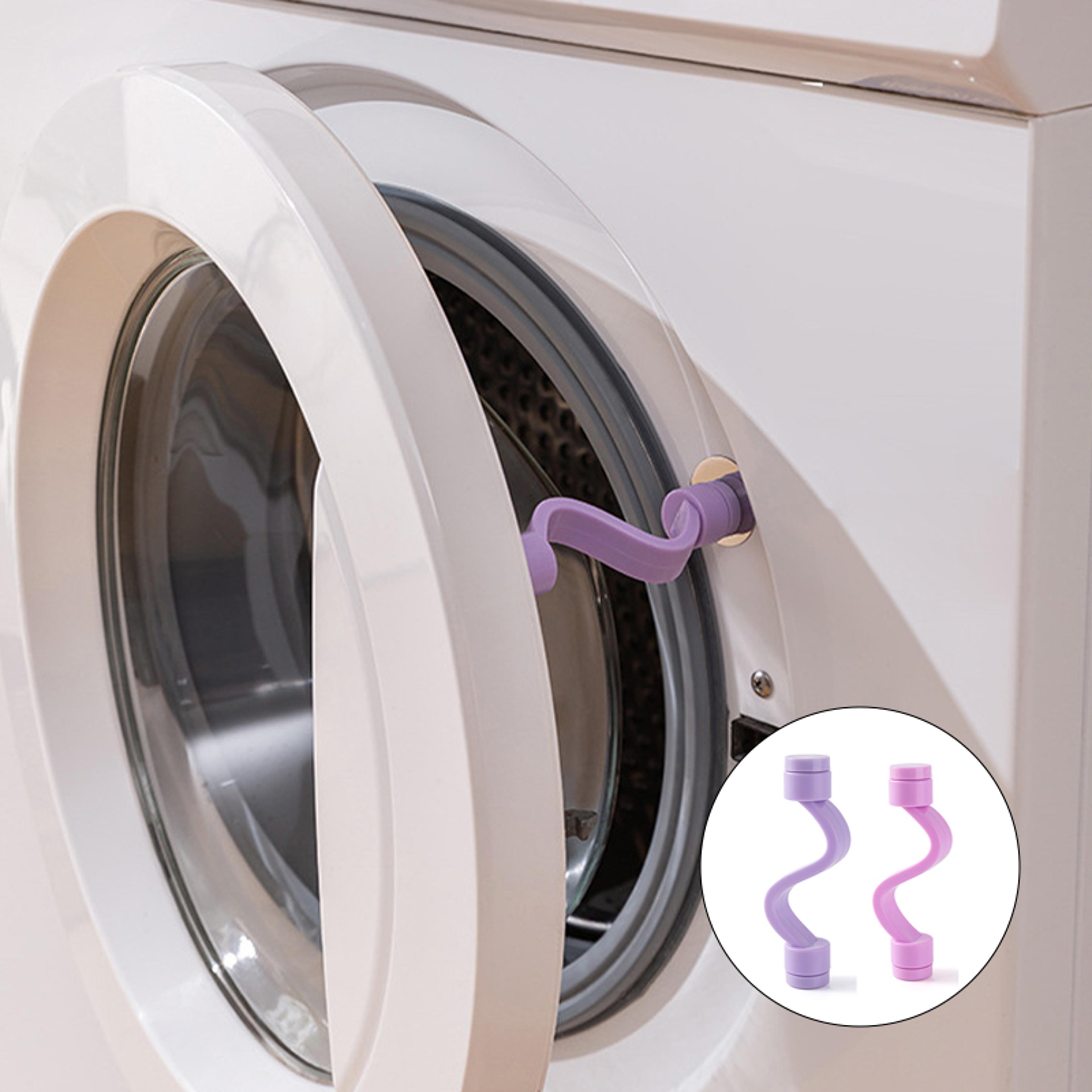 silicone washing machine door safety lock, magnetic ventilated anti-mold clip to keep washer door open