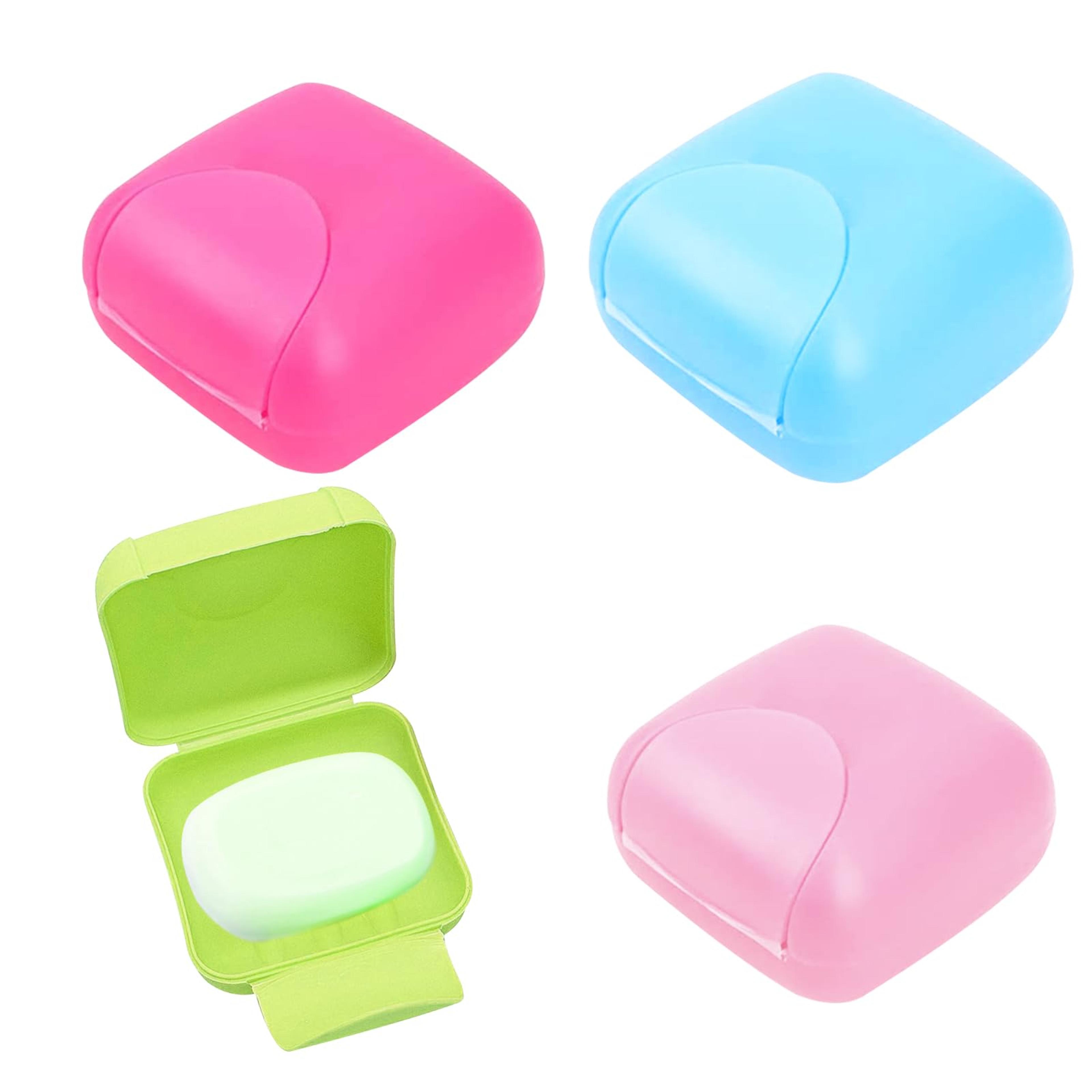 macaron multi-colored plastic tampon box for business trips, creative handmade soap box, sealed portable storage box