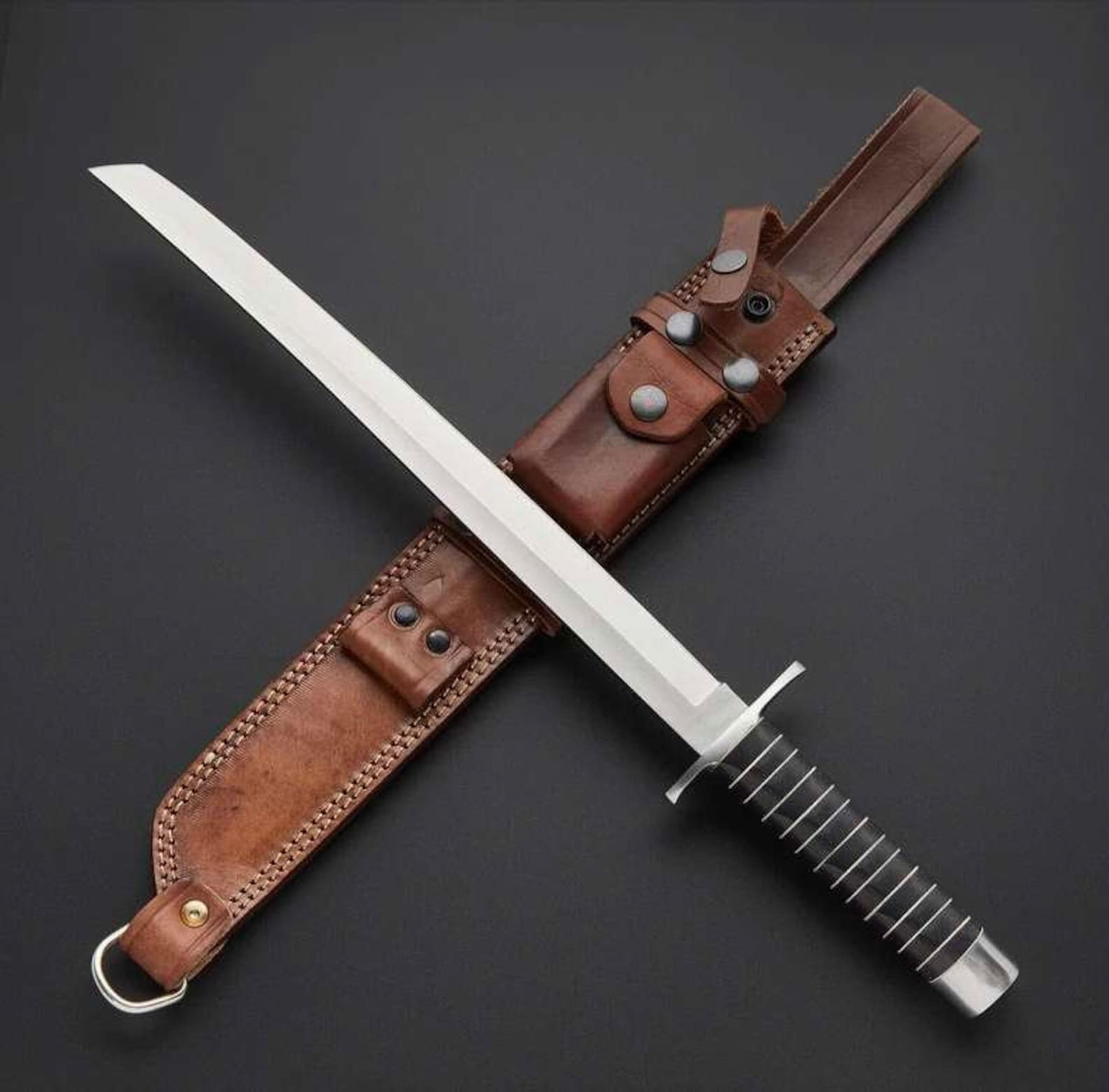 handmade tactical tanto sword knife – precision engineered for strength & performance | hunting gift for collectors