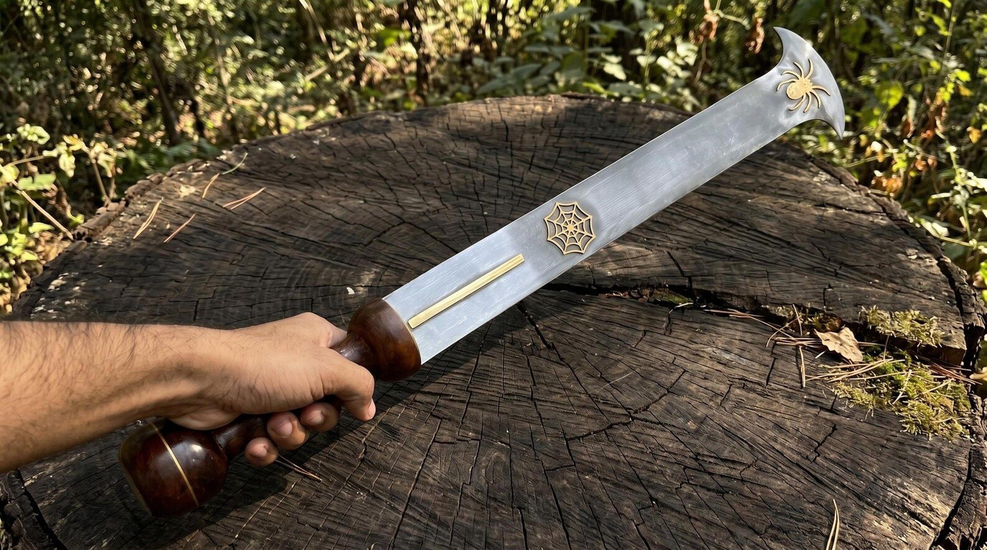 handmade stainless steel fantasy gladius inspired display sword- prince of persia spider sword replica