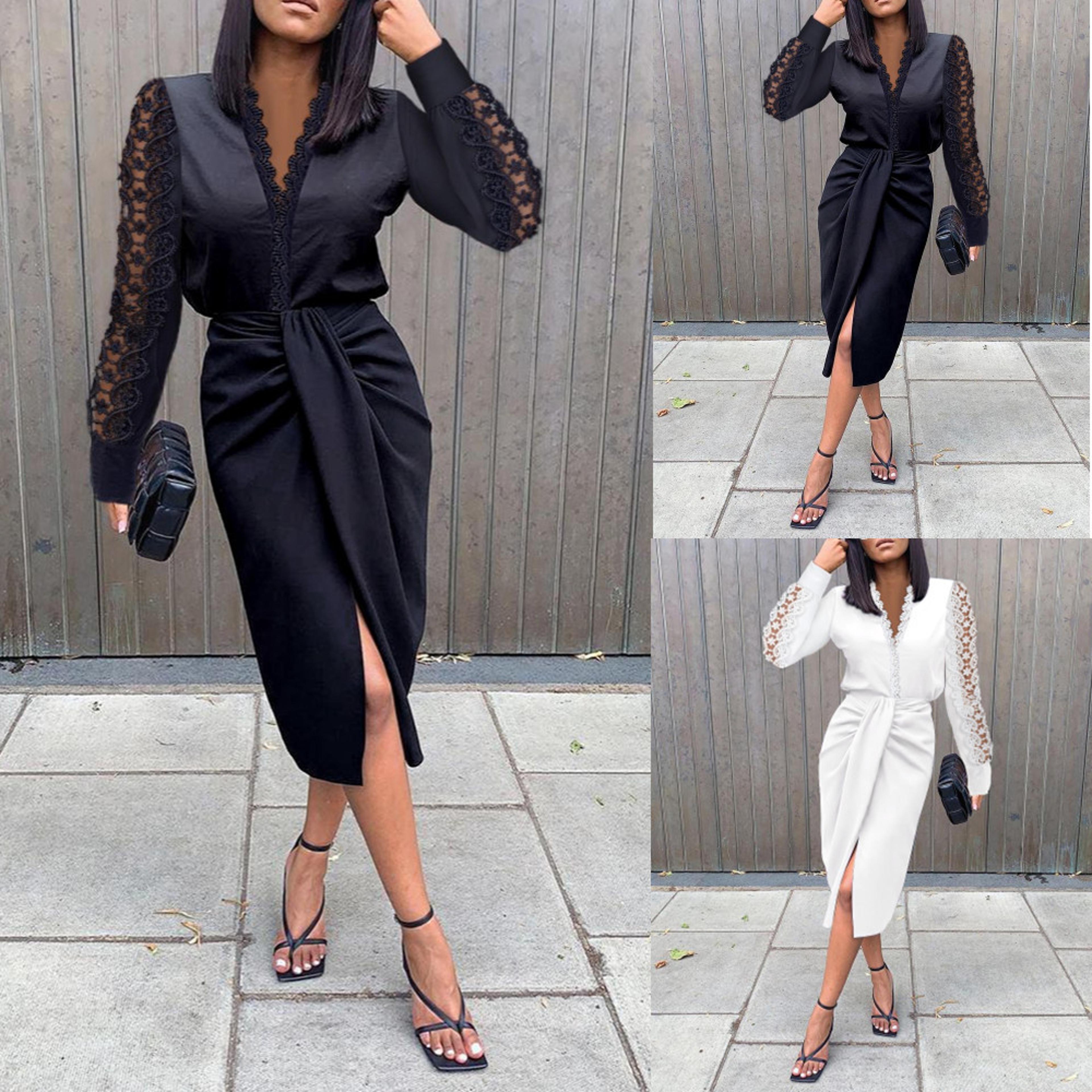 casual summer shirt dress women short sleeve button turn down collar beach holiday