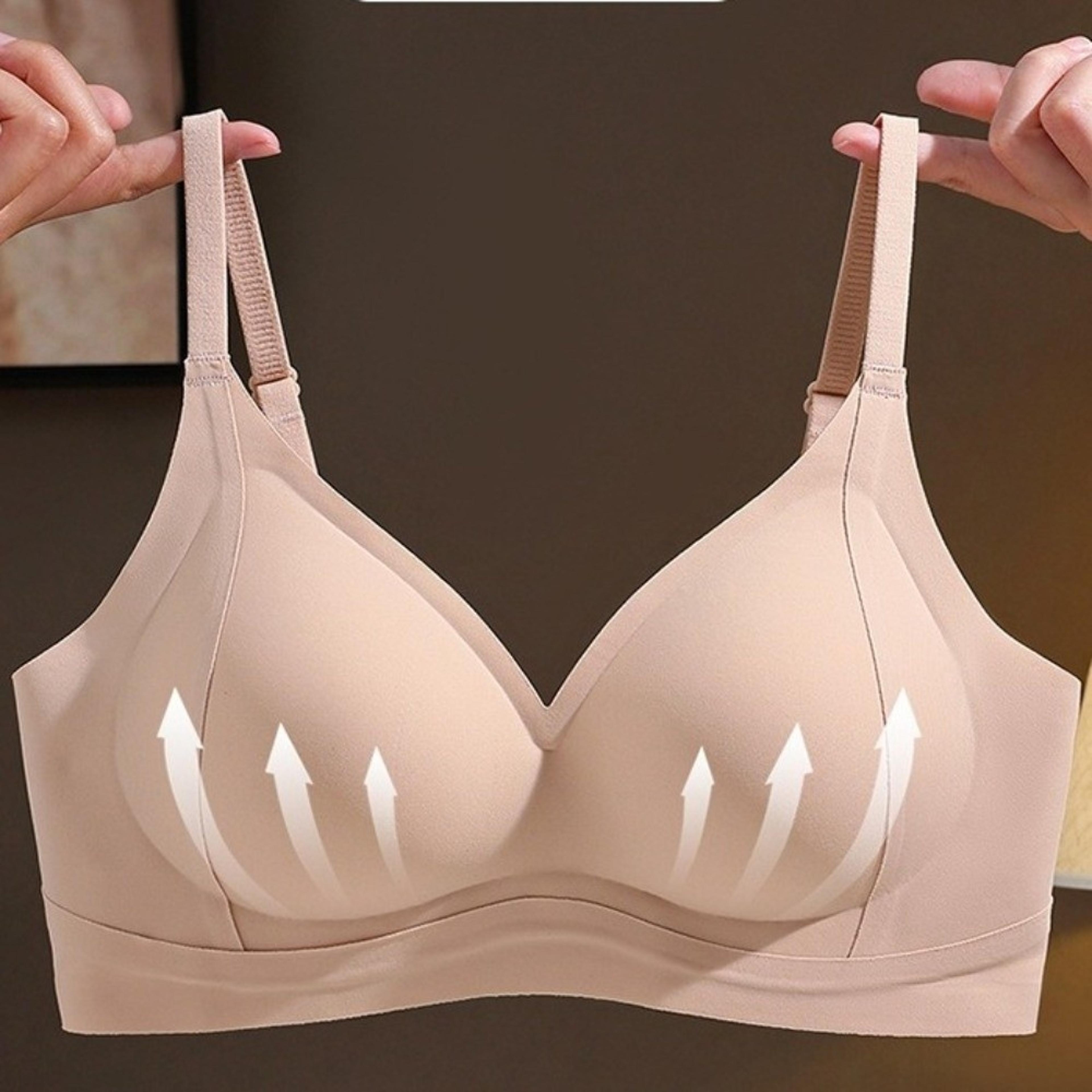 comfortlift deep v wireless push up bra for seamless support and everyday confidence