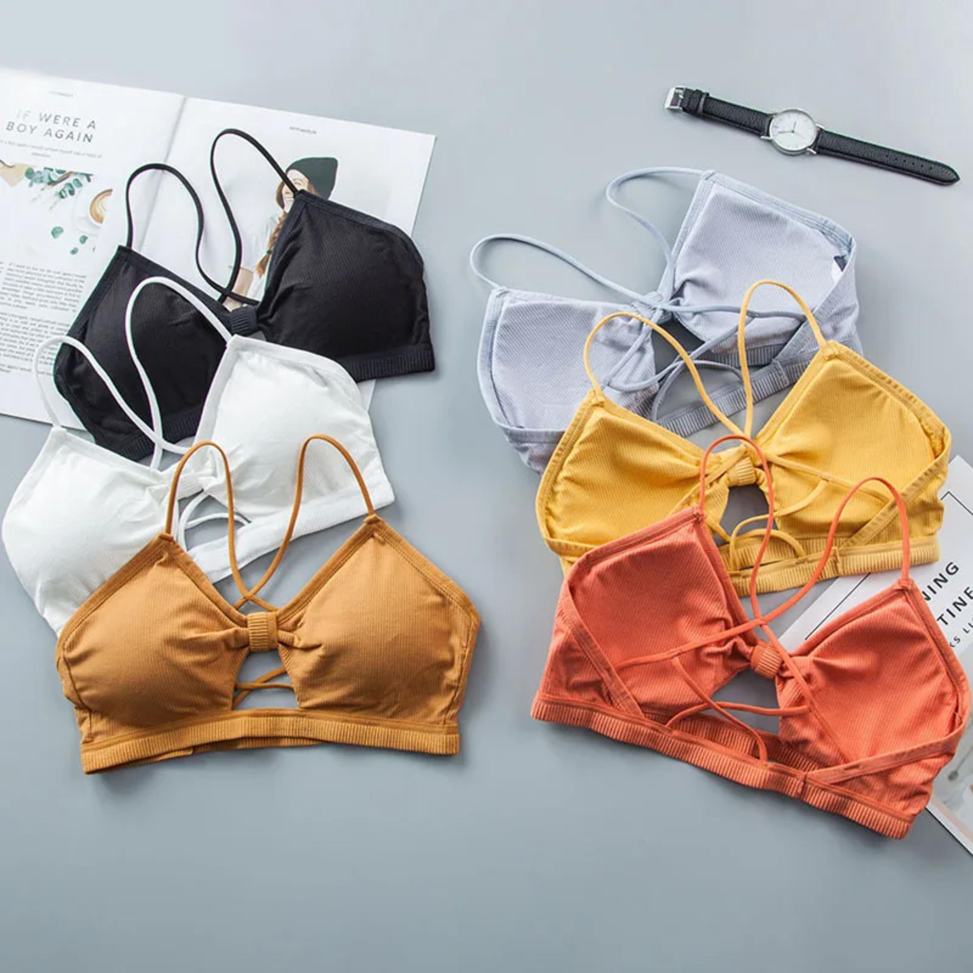 summer strapless push-up bralette seamless back bandeau top for women