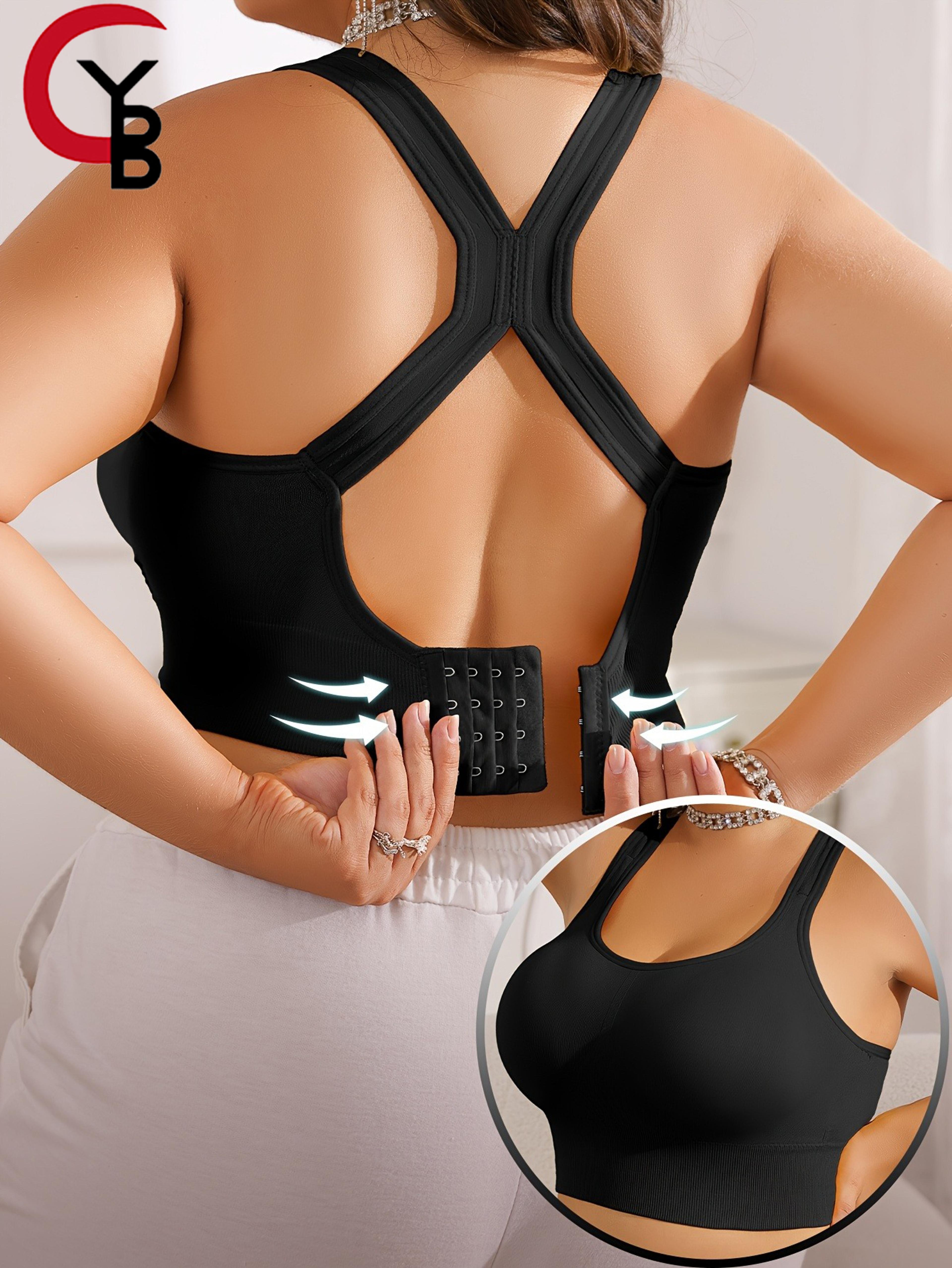 comfortflex seamless wireless sports bra – supportive plus size bralette