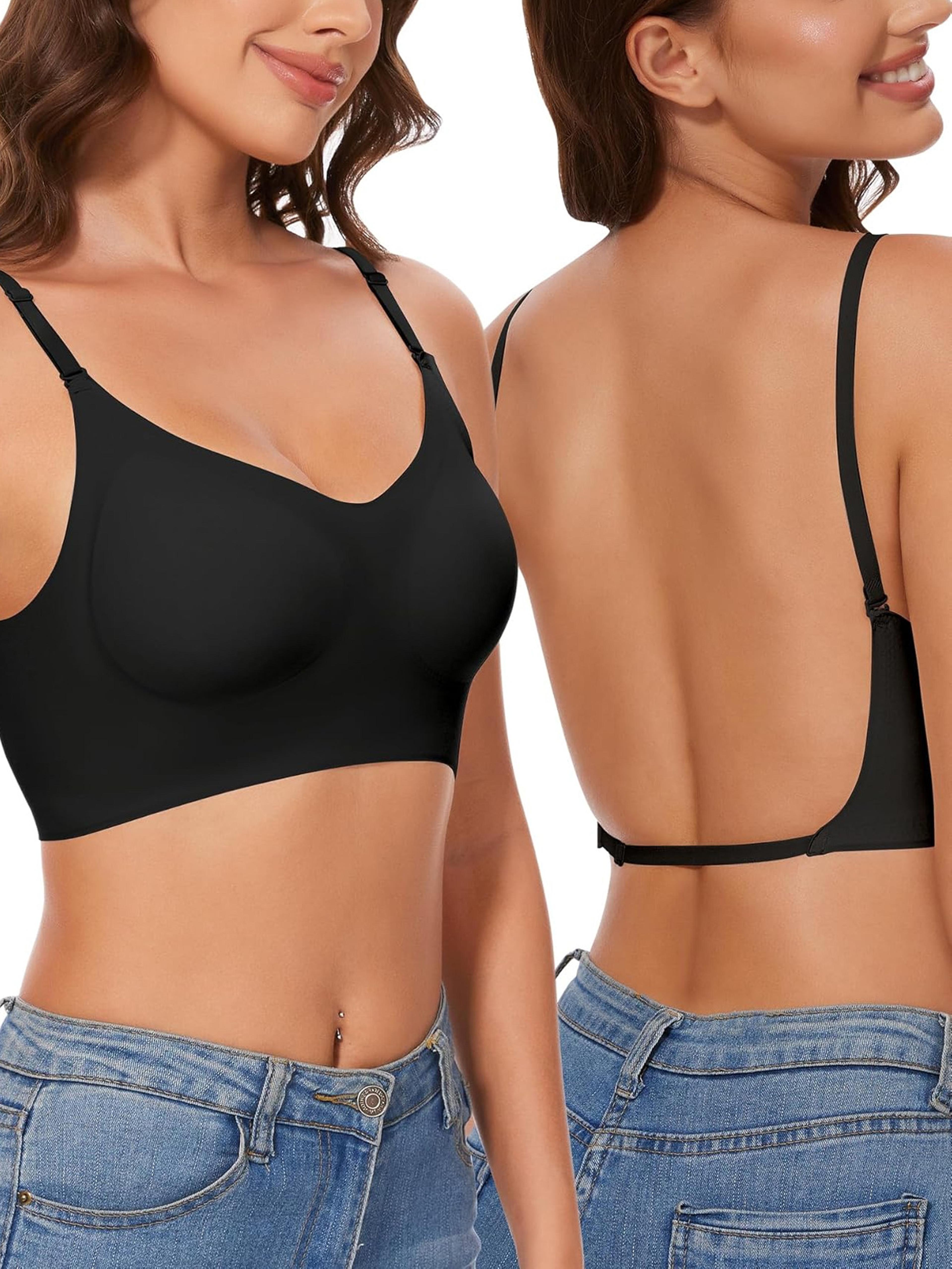 invisiblelift deep u plunge backless bra for dresses with push up support