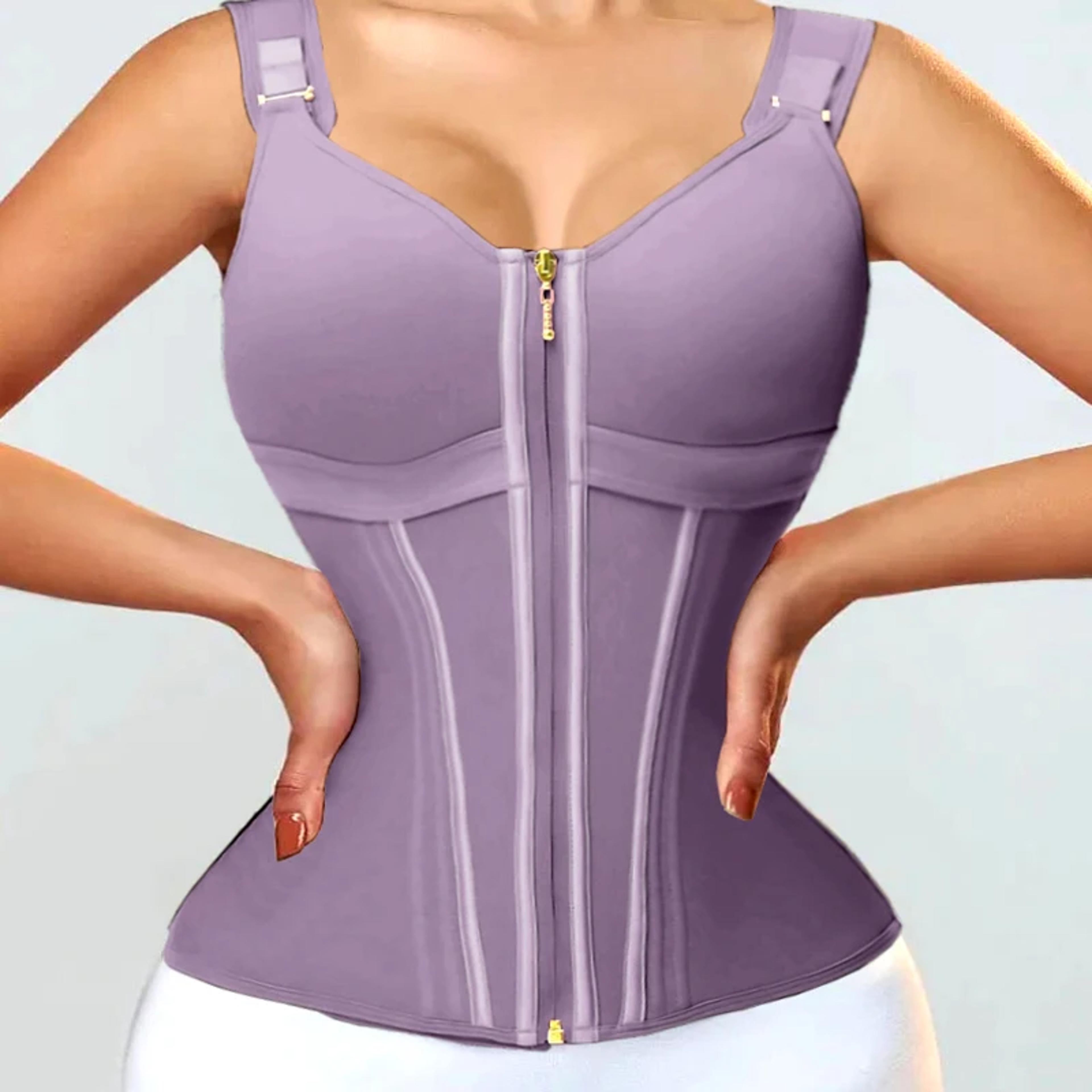colombian shapewear waist trainer vest with high compression tummy control