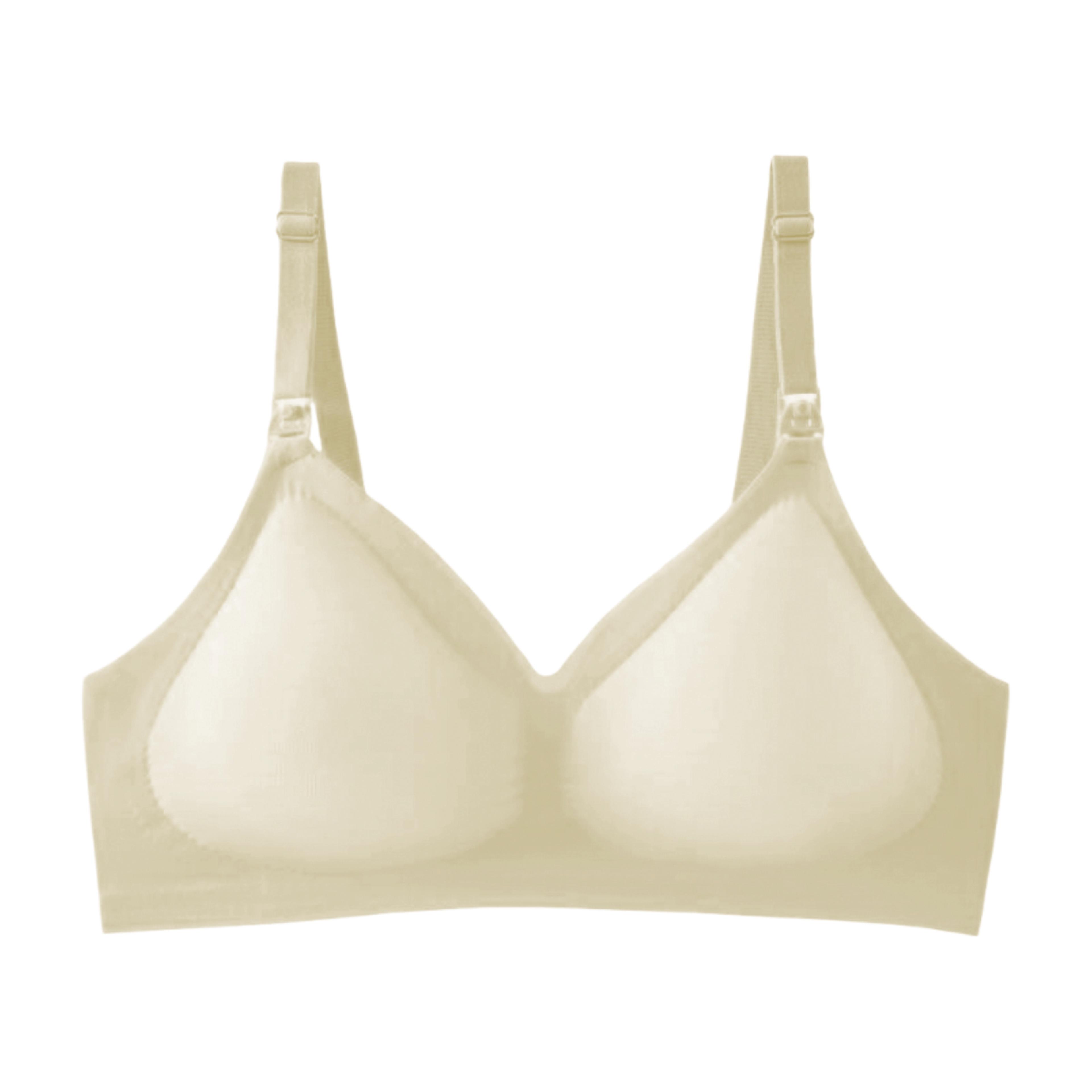 soft seamless nursing bra for pregnant & breastfeeding moms – detachable sponge, skin-friendly comfort