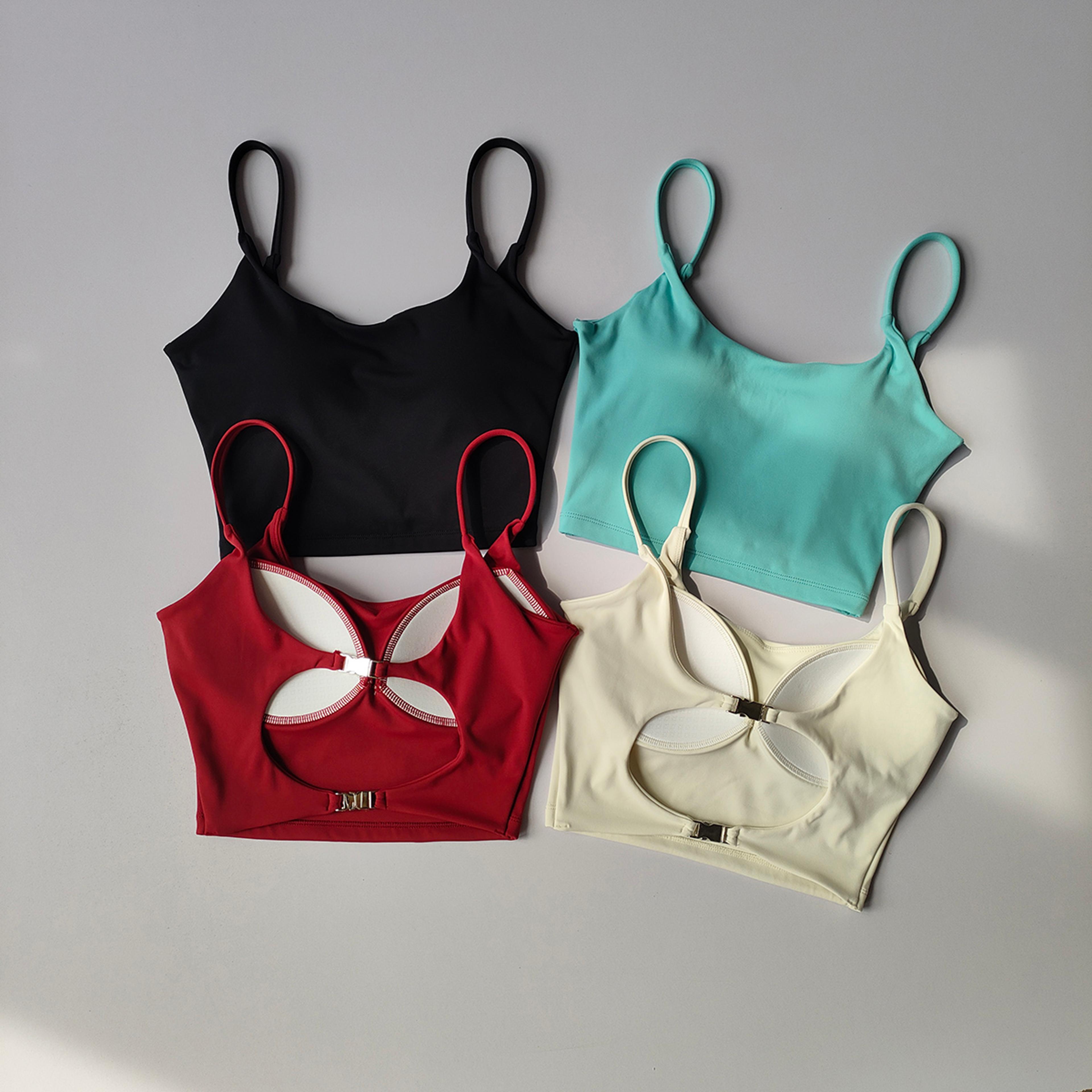womens high impact push up sports bra yoga & workout support