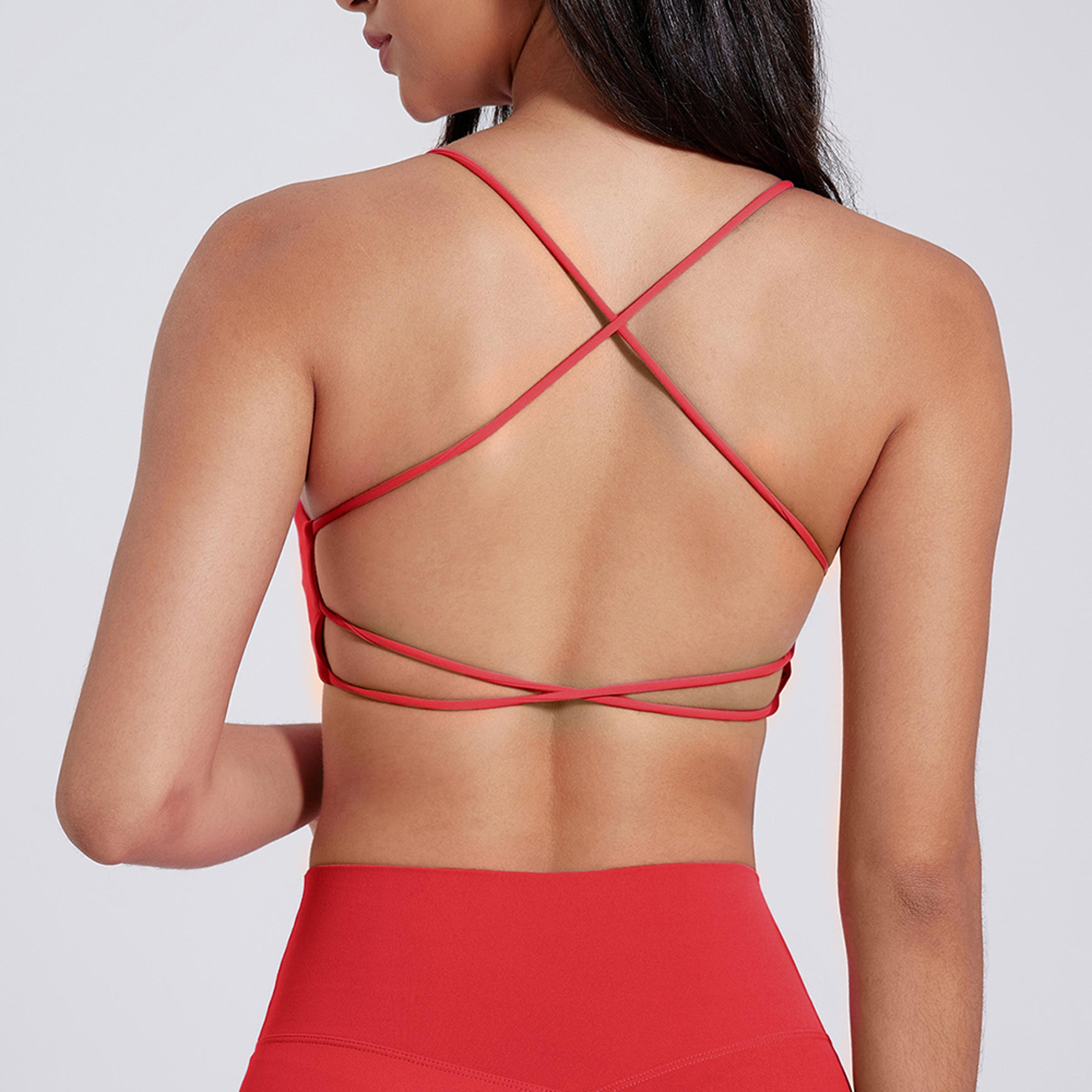womens quick dry cross back sports bra for yoga running & fitness