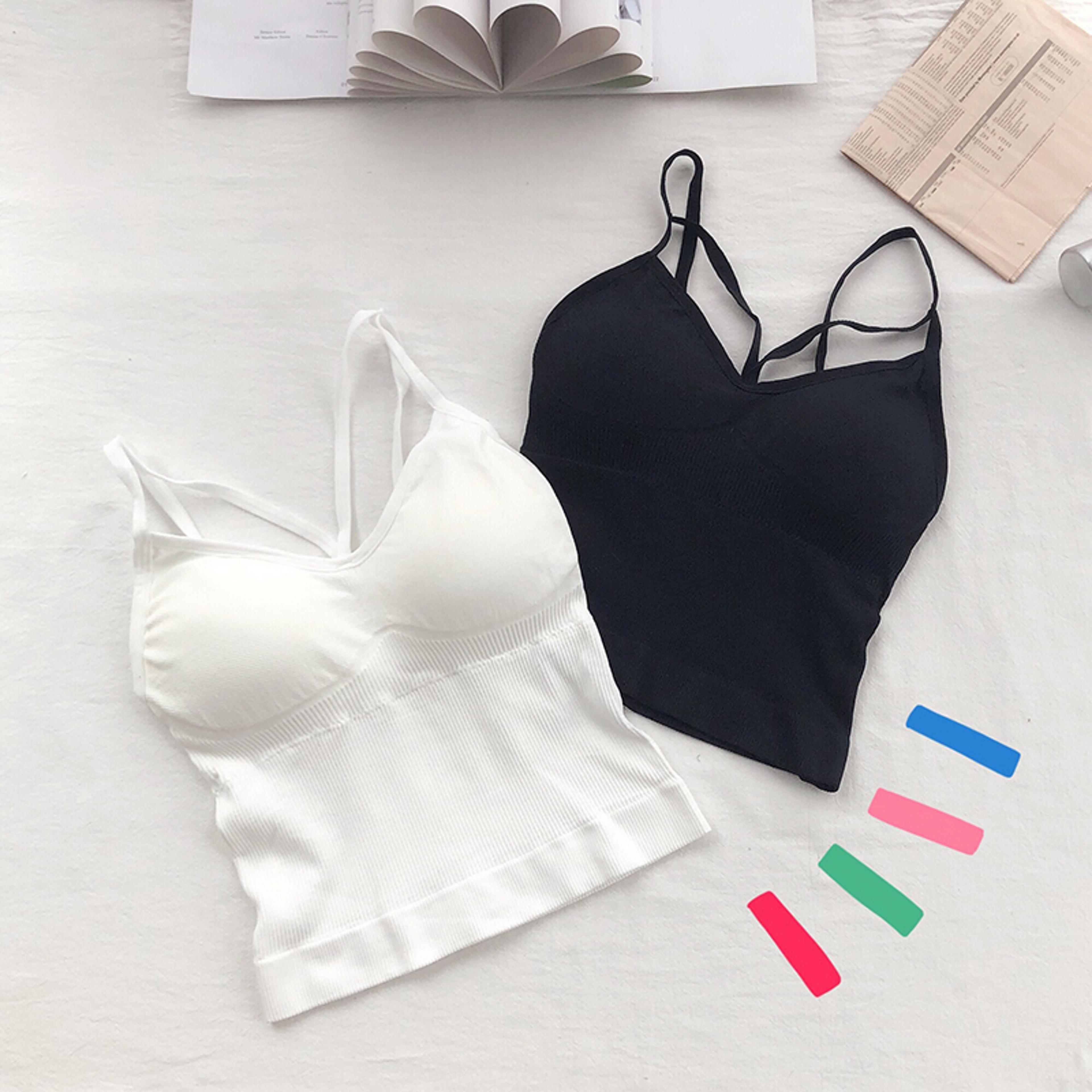 comfortfit cotton womens push up bra with chest pad – soft tube top bra comfortable lingerie