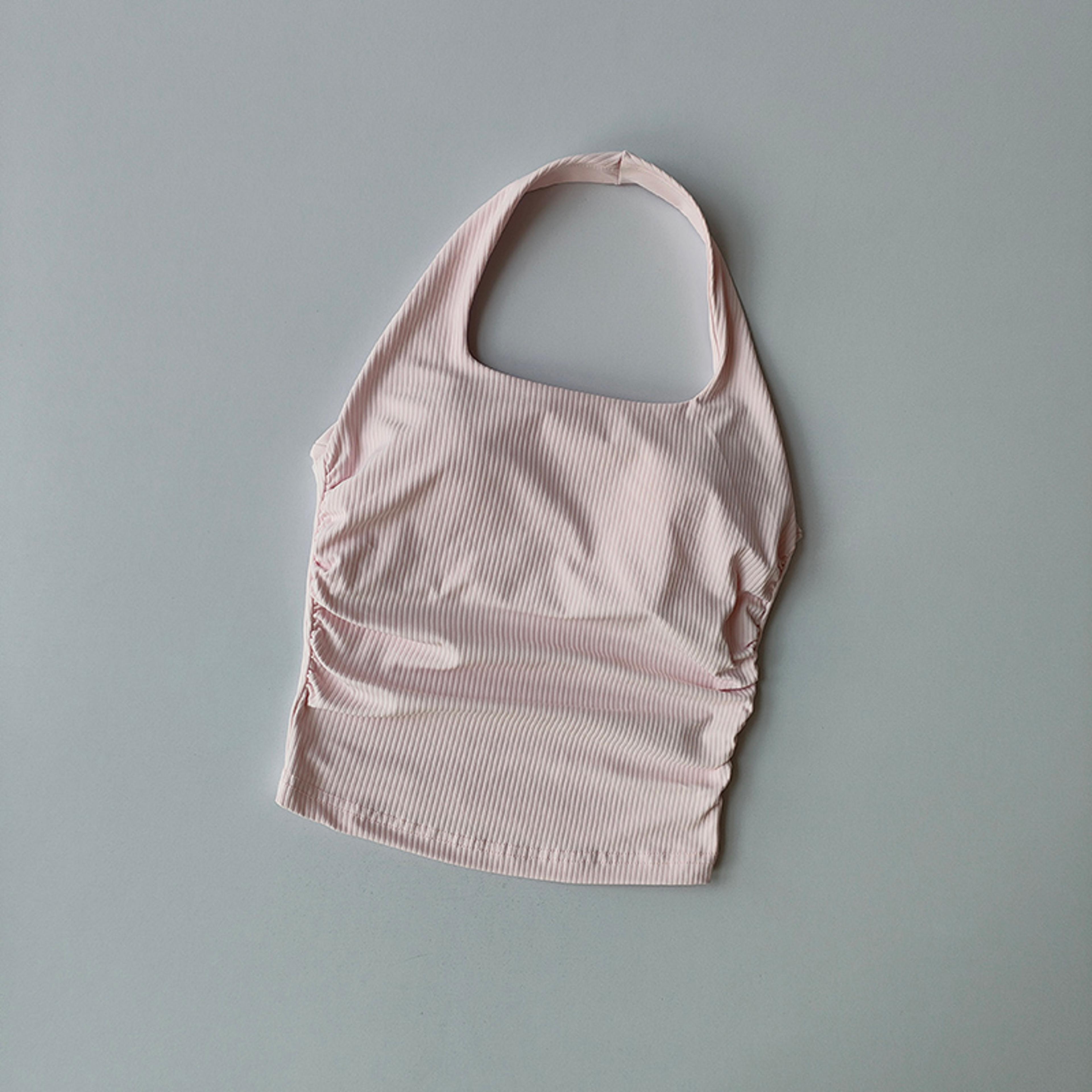 seamless ribbed halter top with built in bra sports crop tank