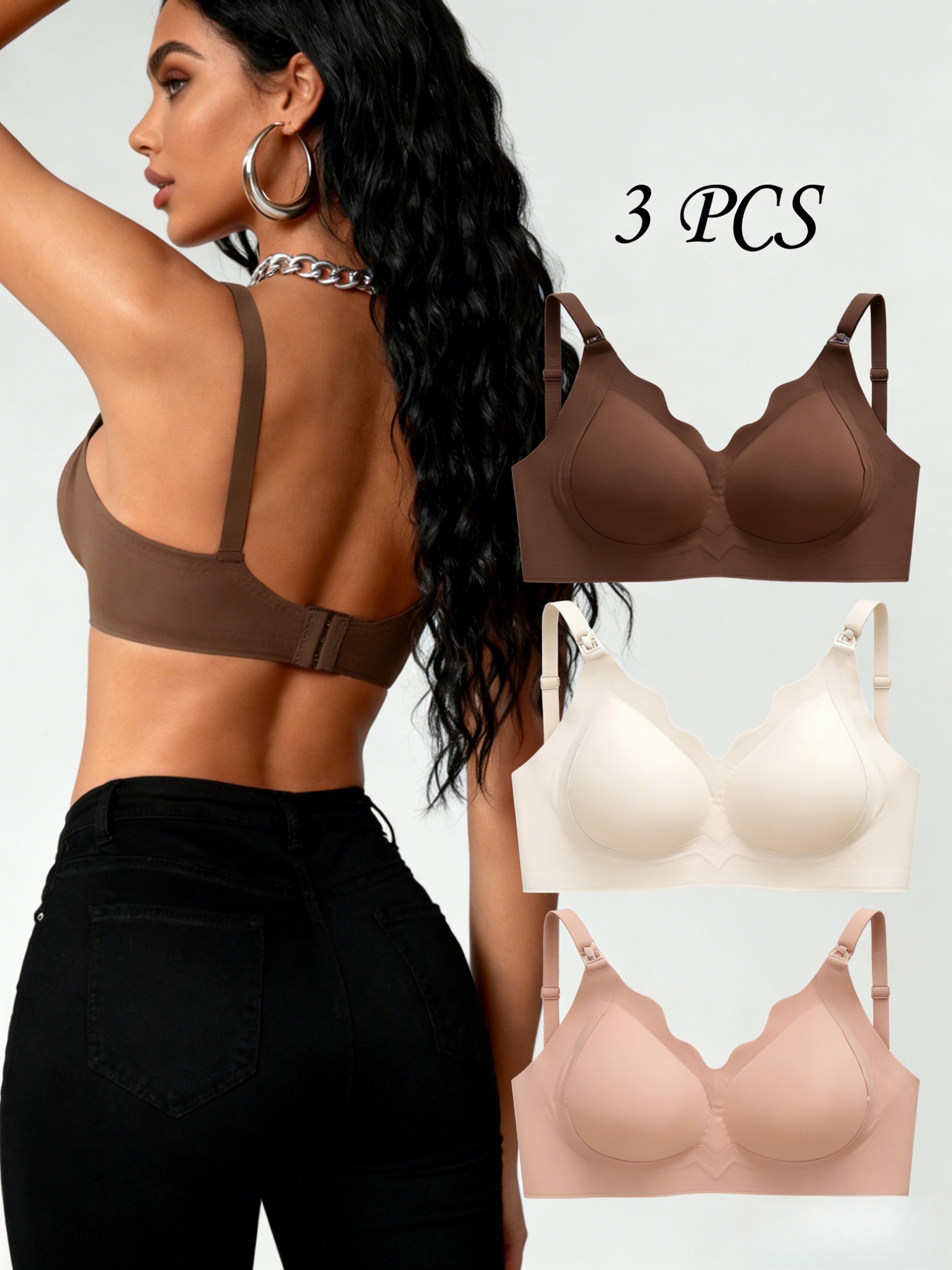 comfortfit front button nursing & breastfeeding bra for pregnancy support