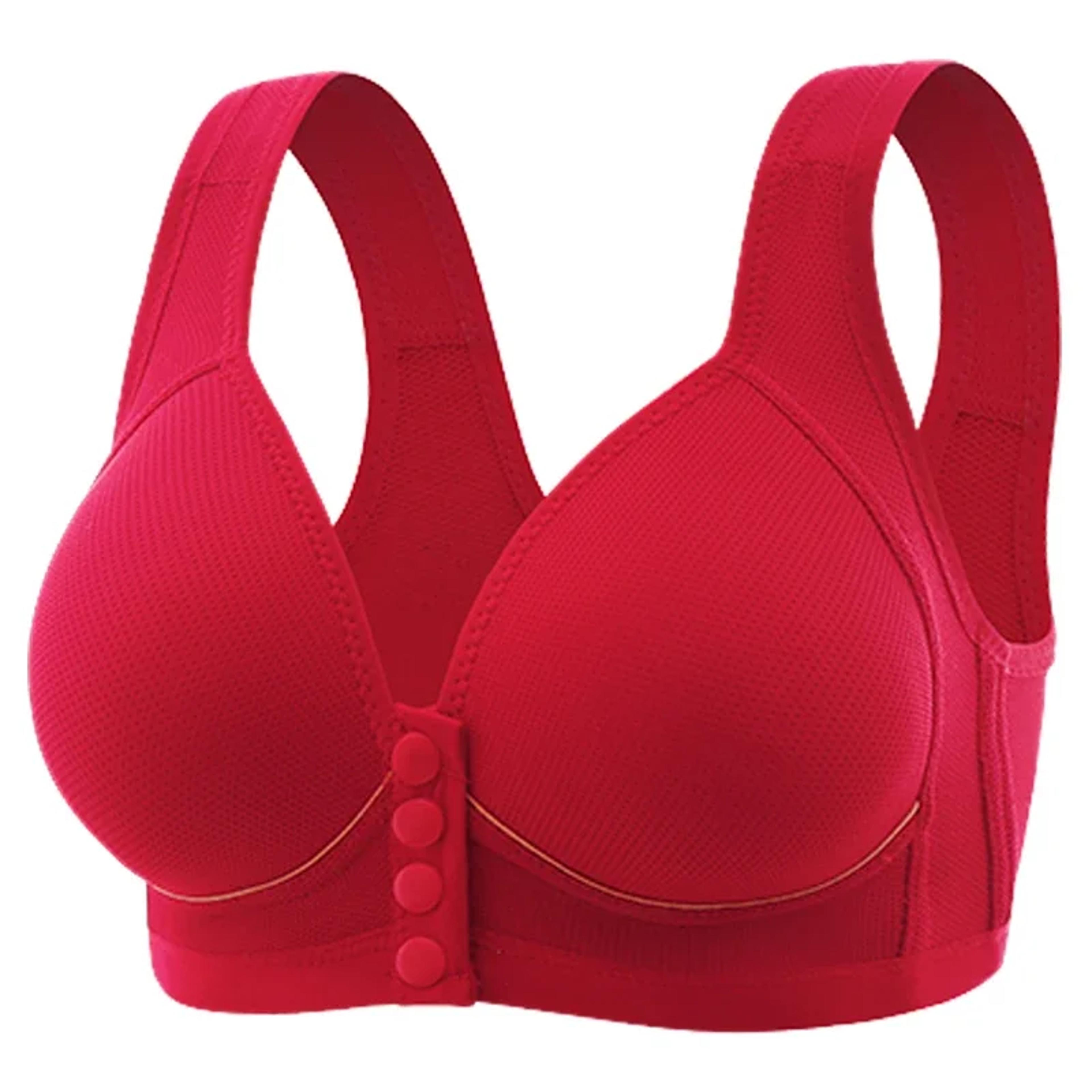 ultra comfort seamless front button breathable bra invisible wireless underwear