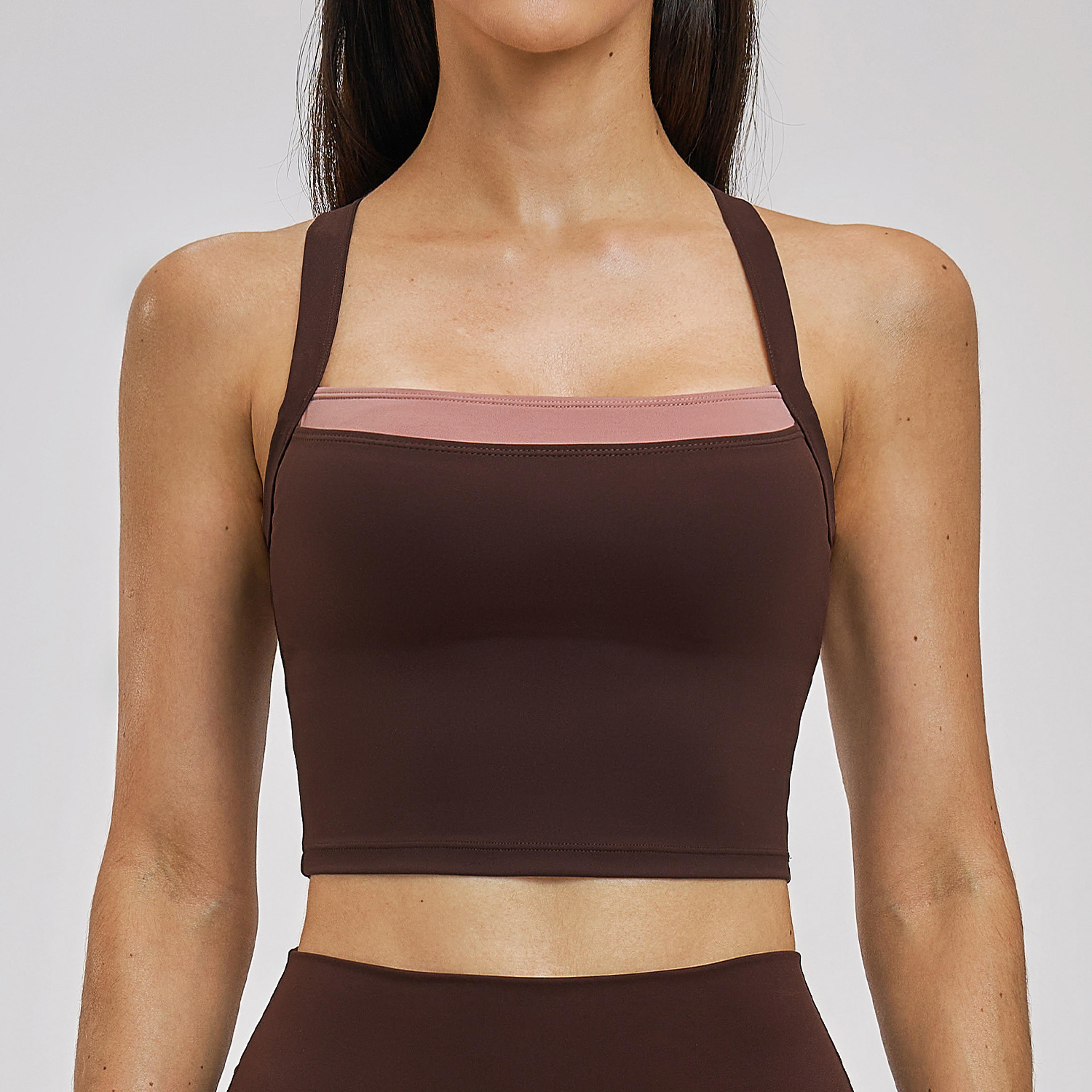 high support yoga bra for women – moisture wicking shockproof fitness crop top