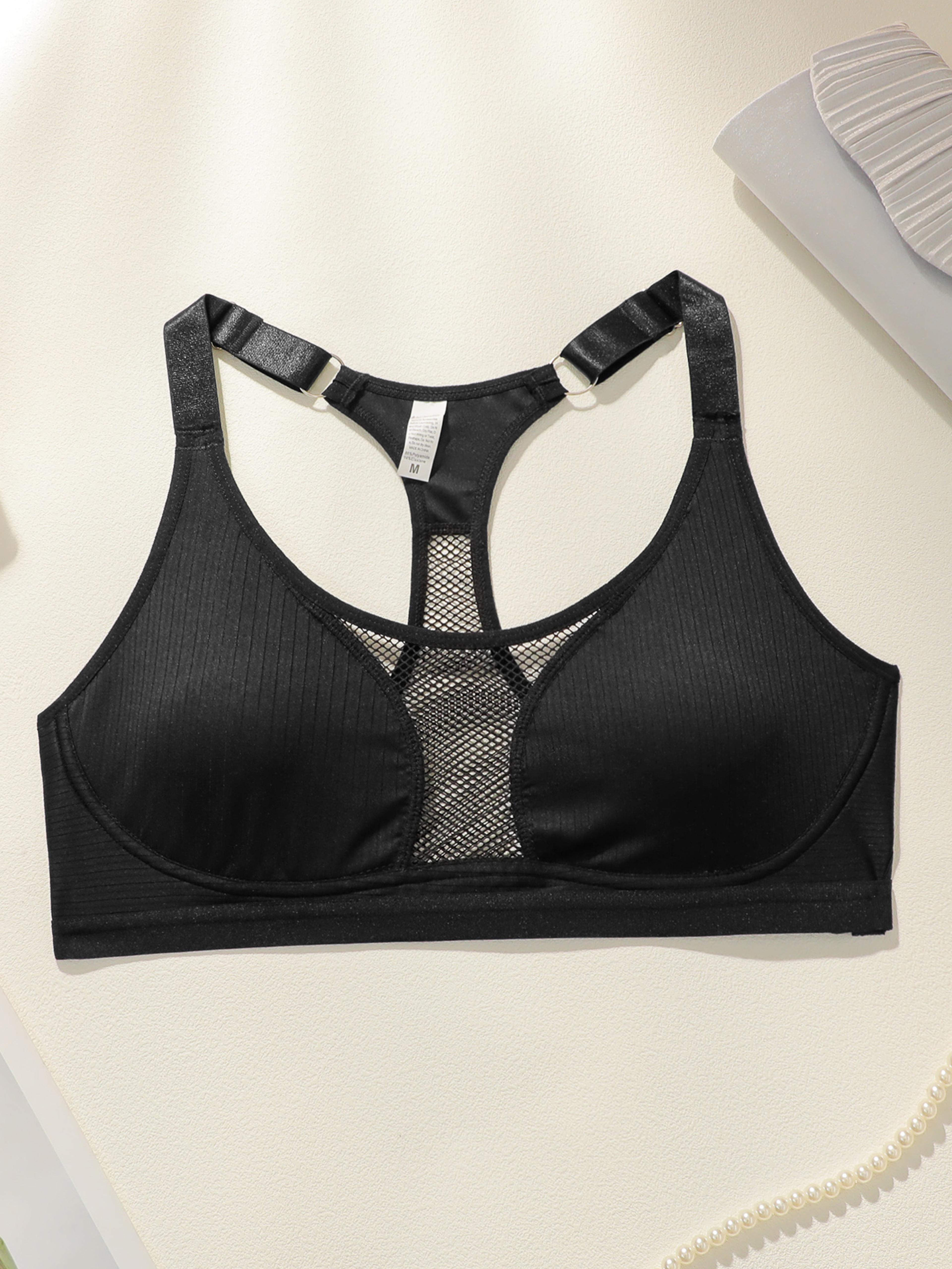 comfortfit wireless mesh sports bra – breathable seamless workout bra for women