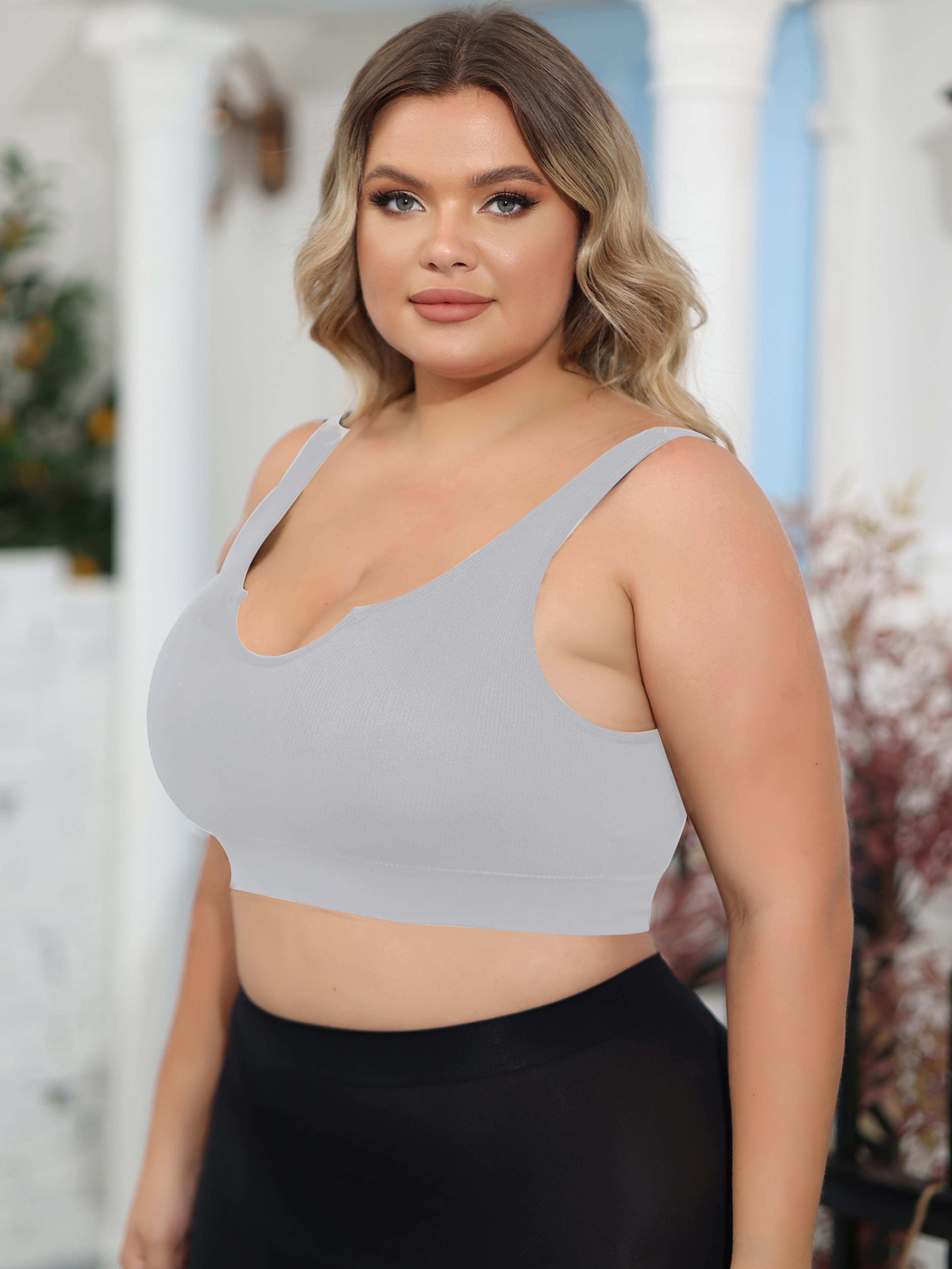 comfortflex plus size wireless support bra seamless full coverage comfort