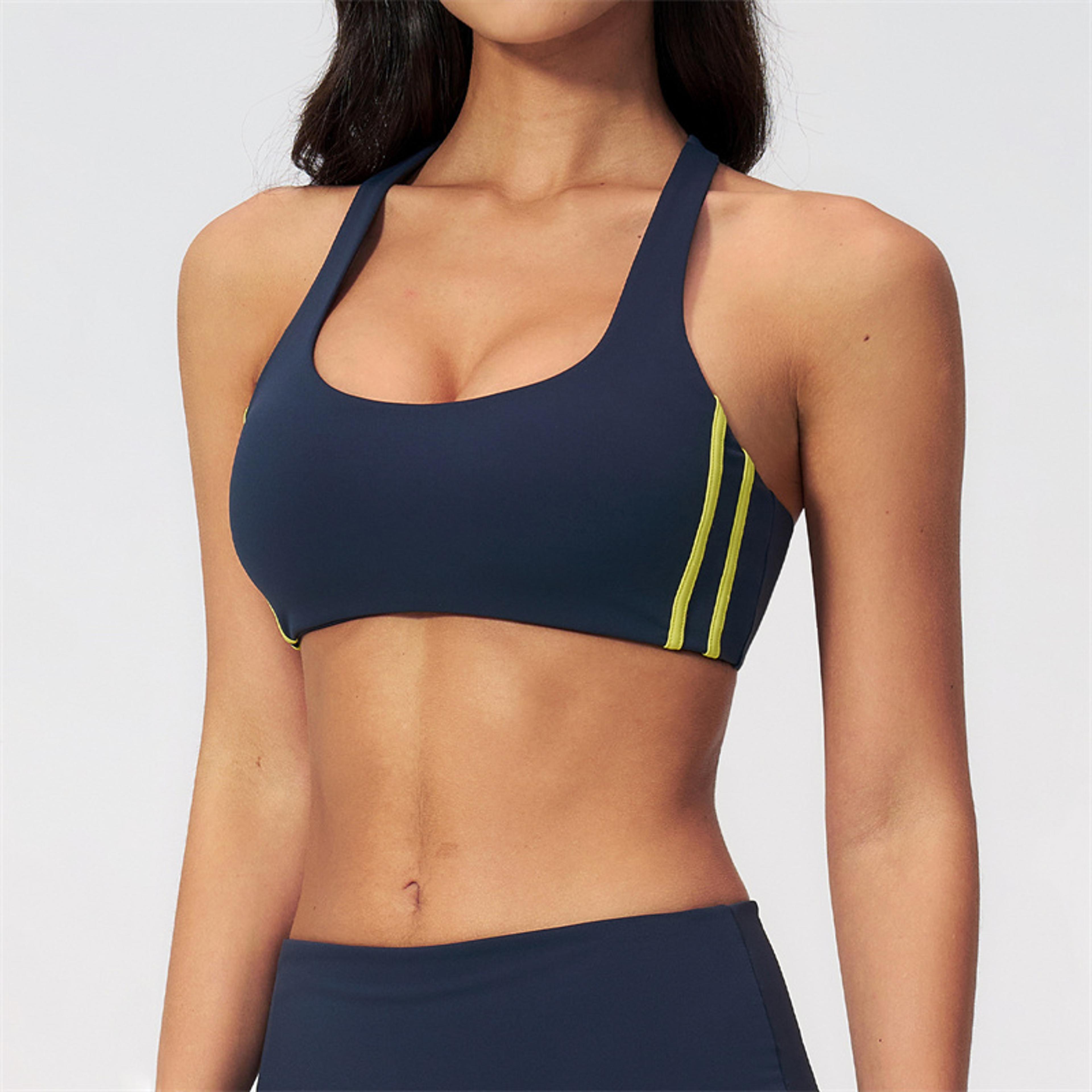 high support shockproof workout bra for women – yoga & gym sports bra with removable pads