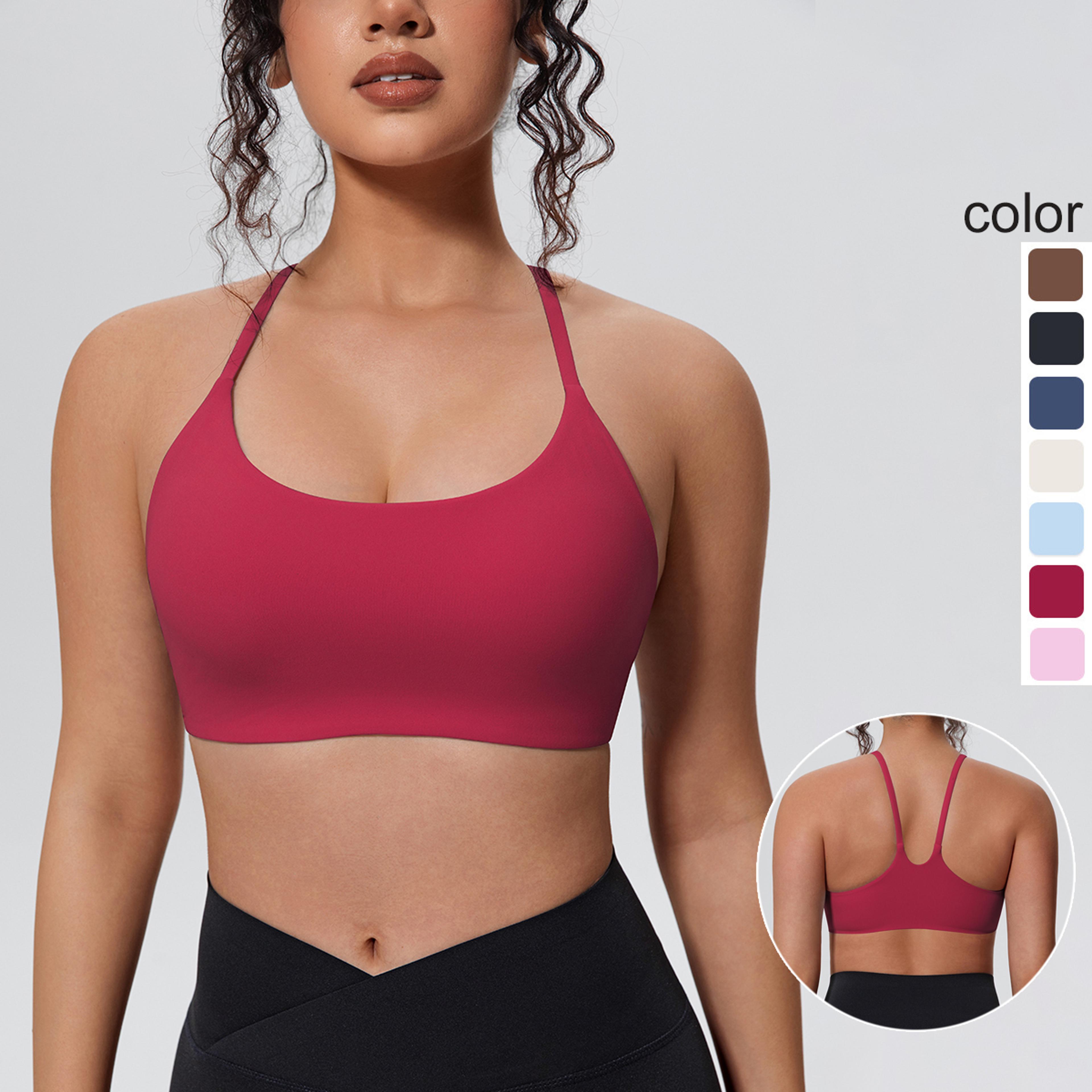 seamless shockproof yoga bra for women – summer workout top
