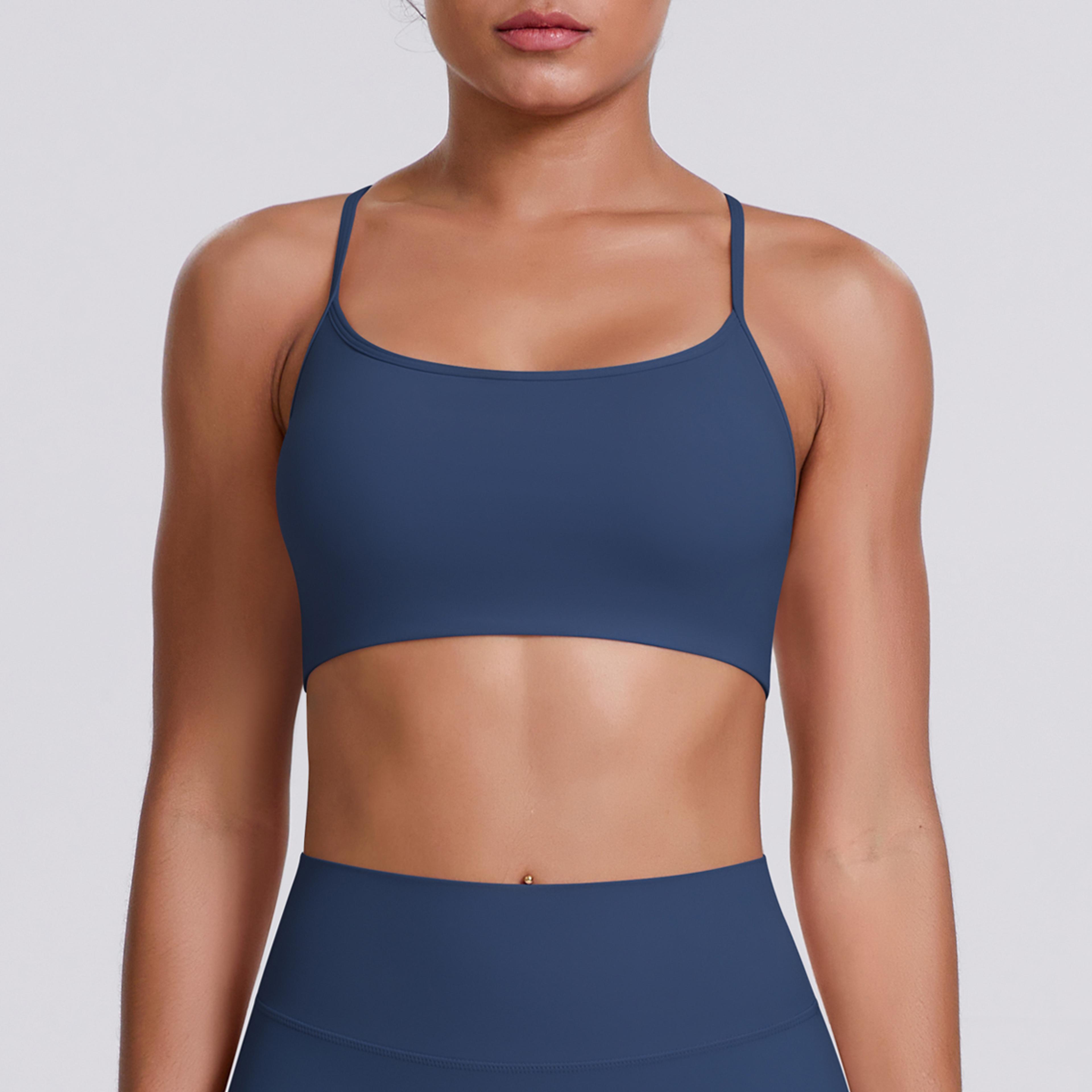 performance fit breathable yoga & sports bra crop top for women shockproof support activewear