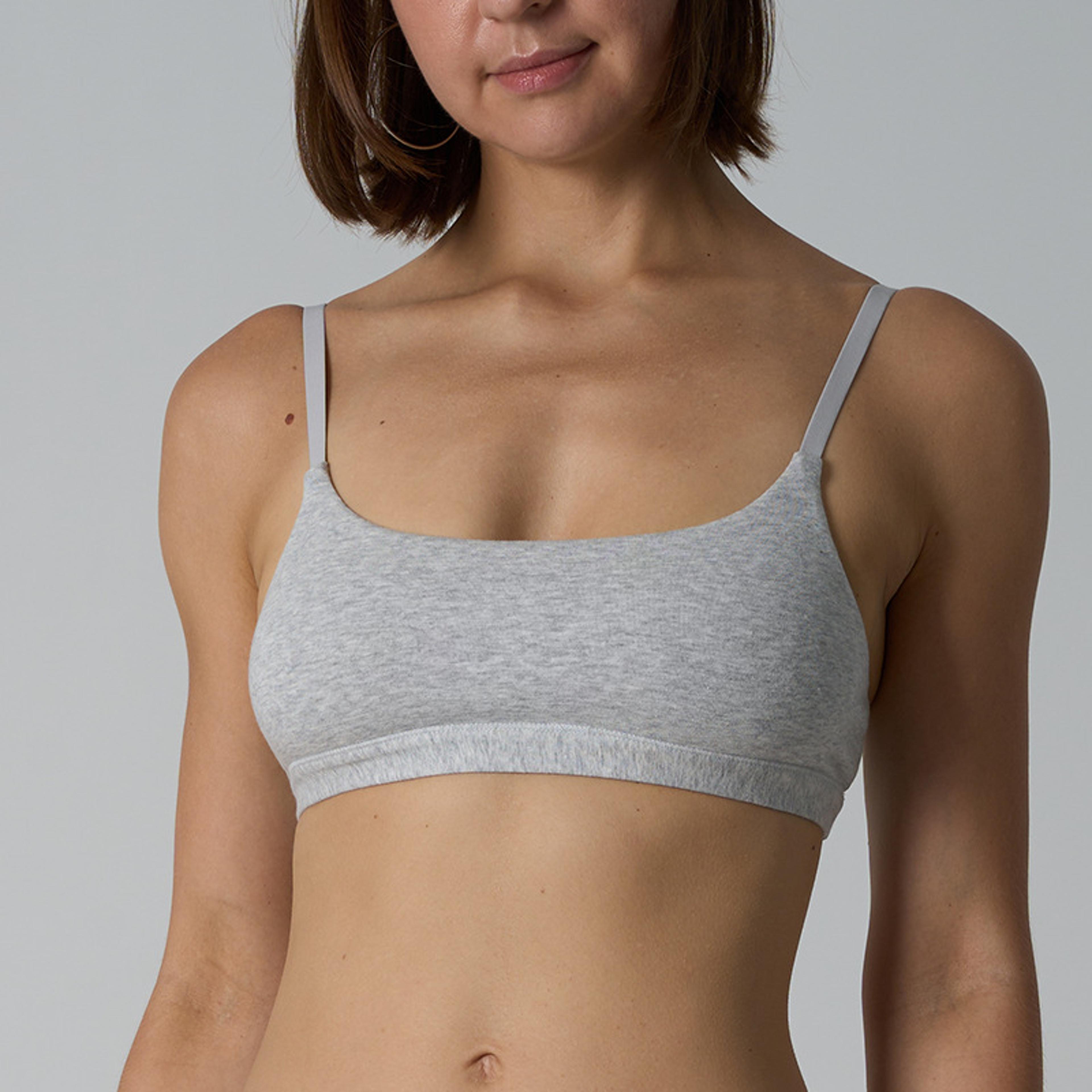 comfortfit seamless cotton bralette – breathable wireless women sports & lounge bra
