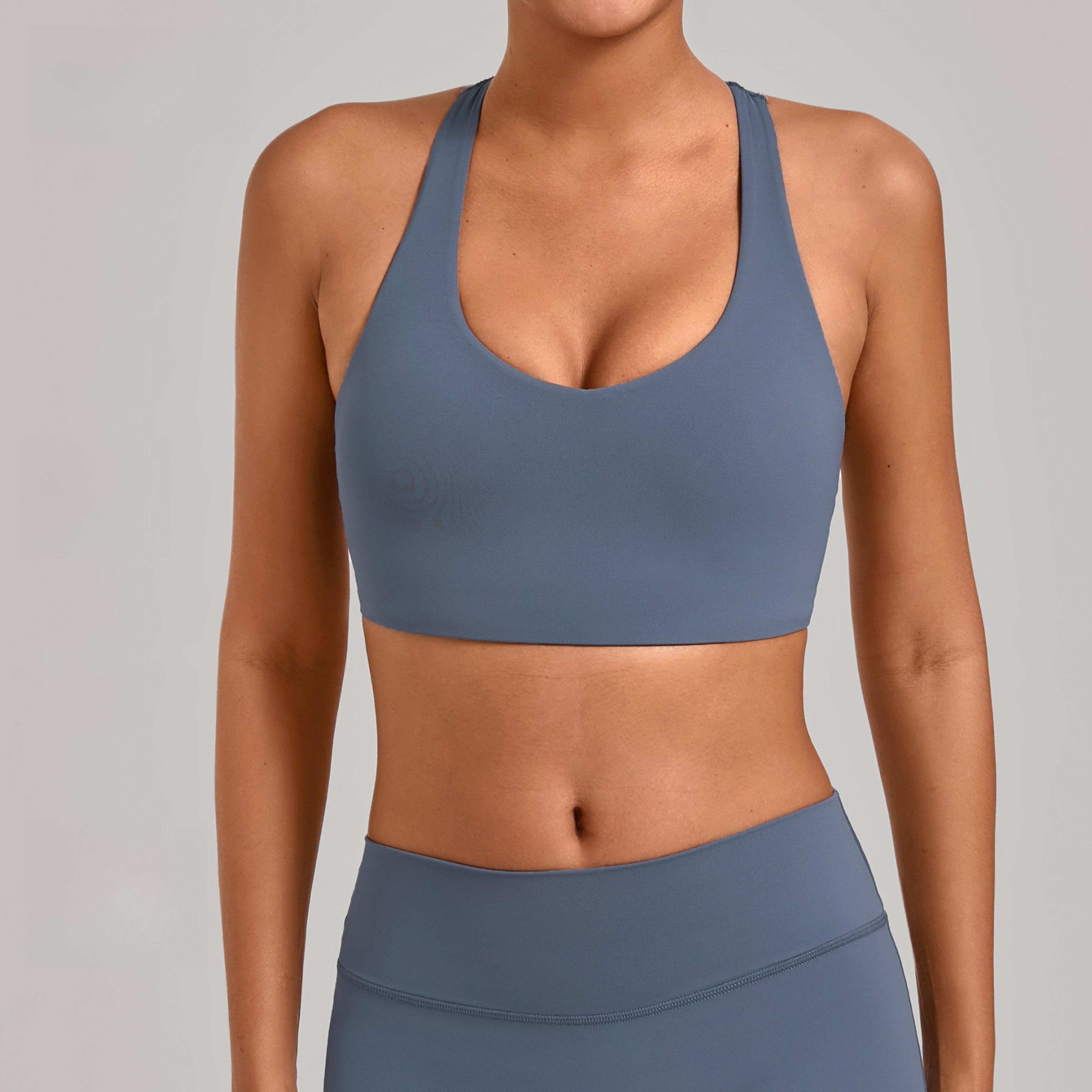 seamless activefit womens gym & yoga sports bra top – high stretch support