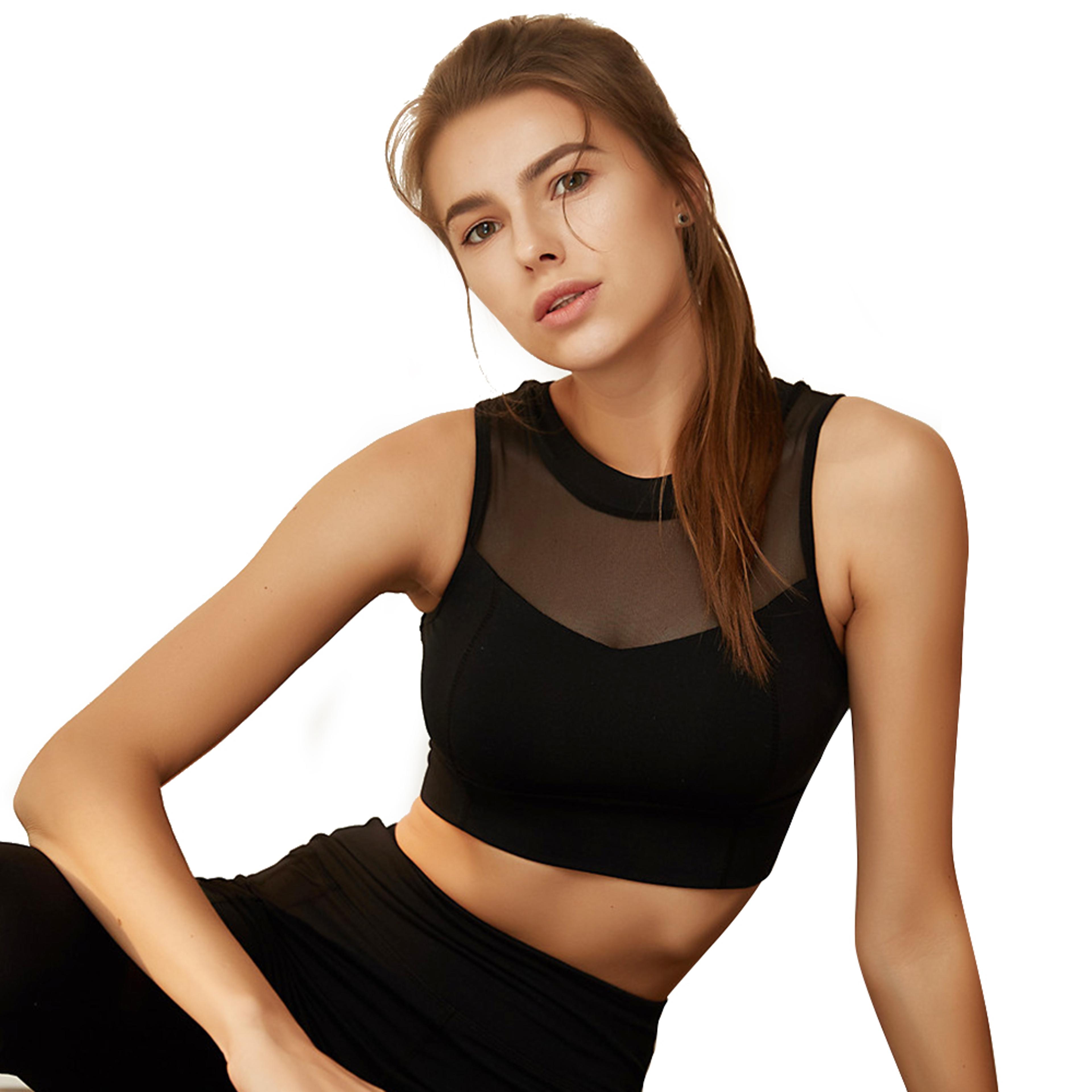 premium zipper sports bra for women – push up workout bra | high impact yoga gym bra