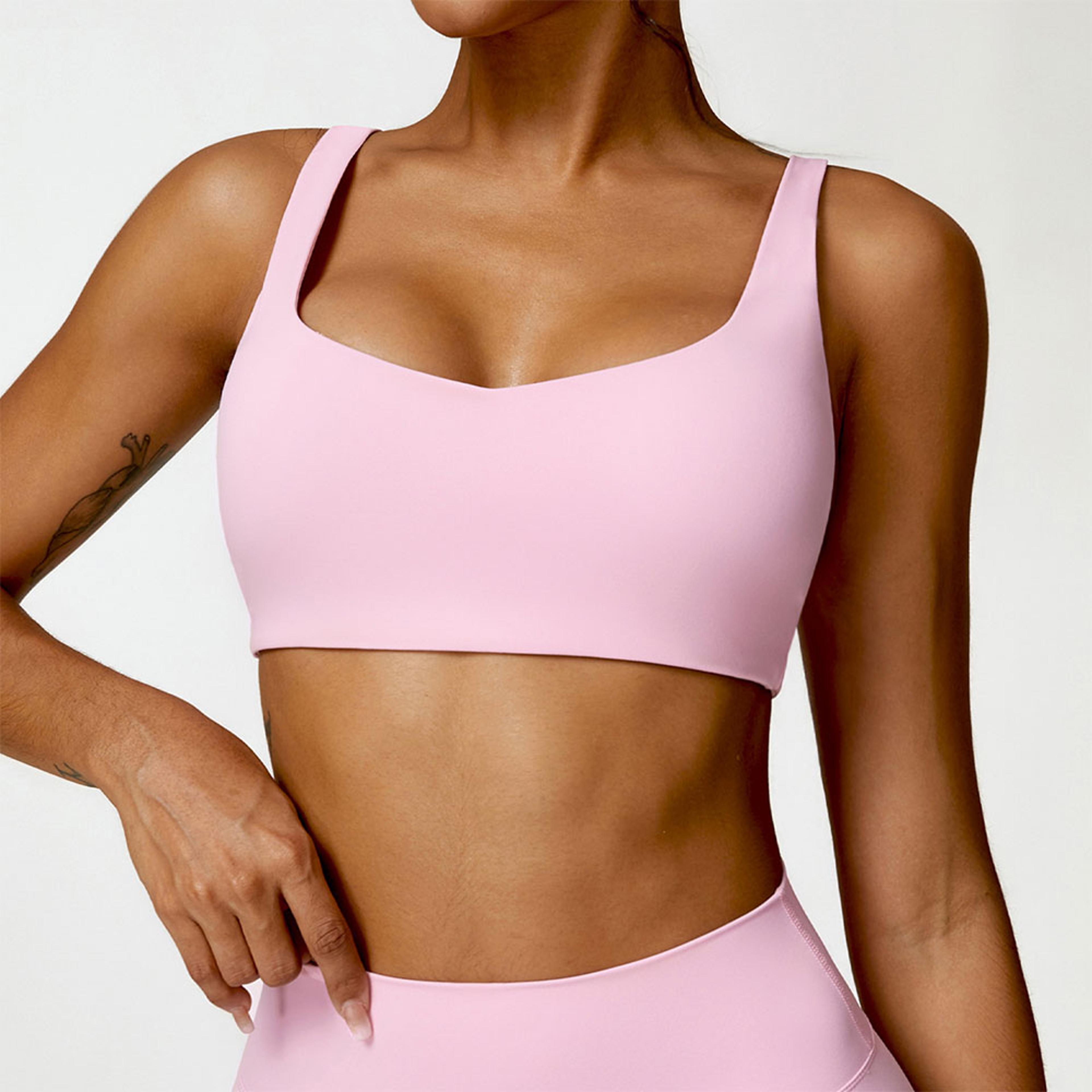 performancefit womens high support yoga & gym sports bra padded, stretch athletic top