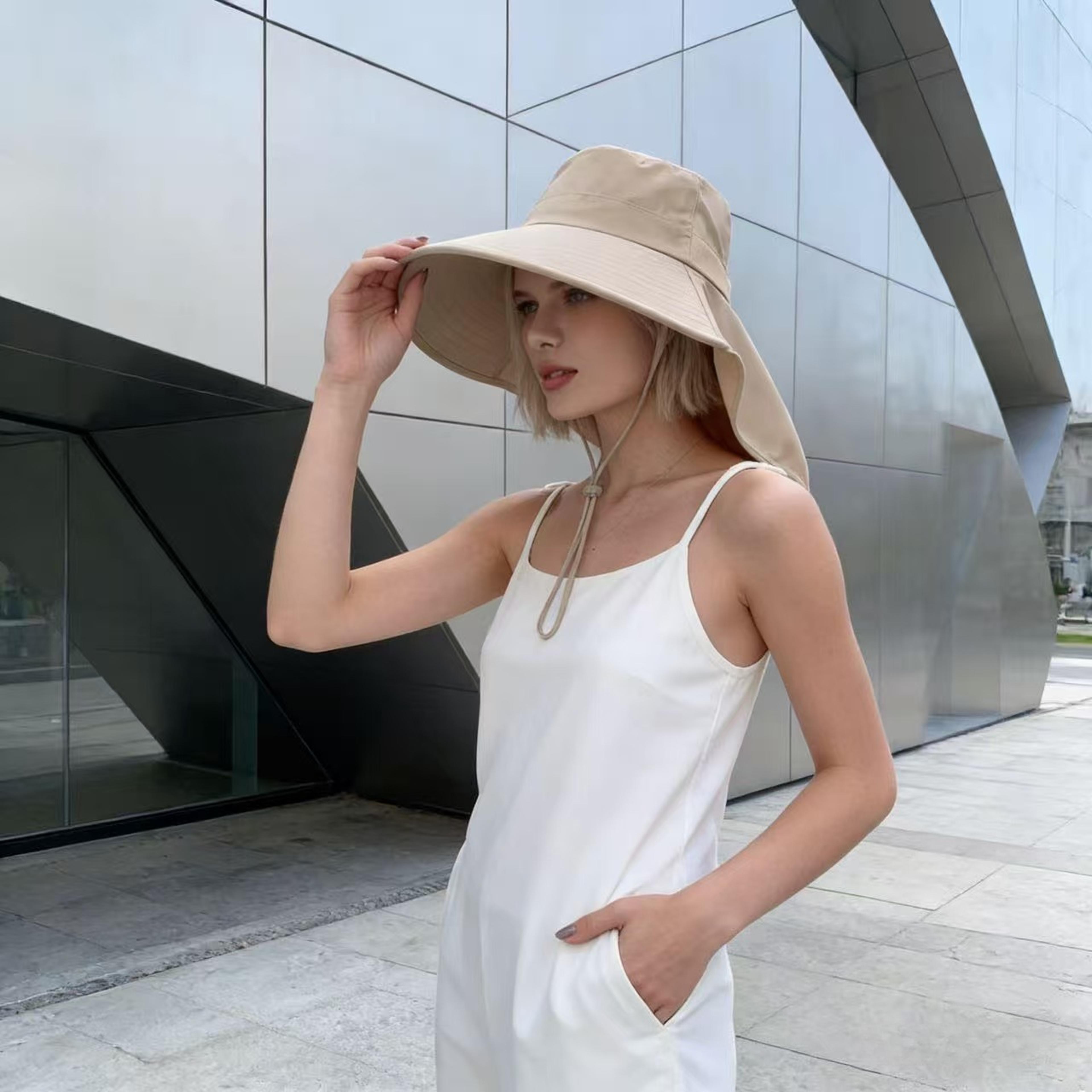 womens wide brim uv protection sun hat foldable breathable beach hat