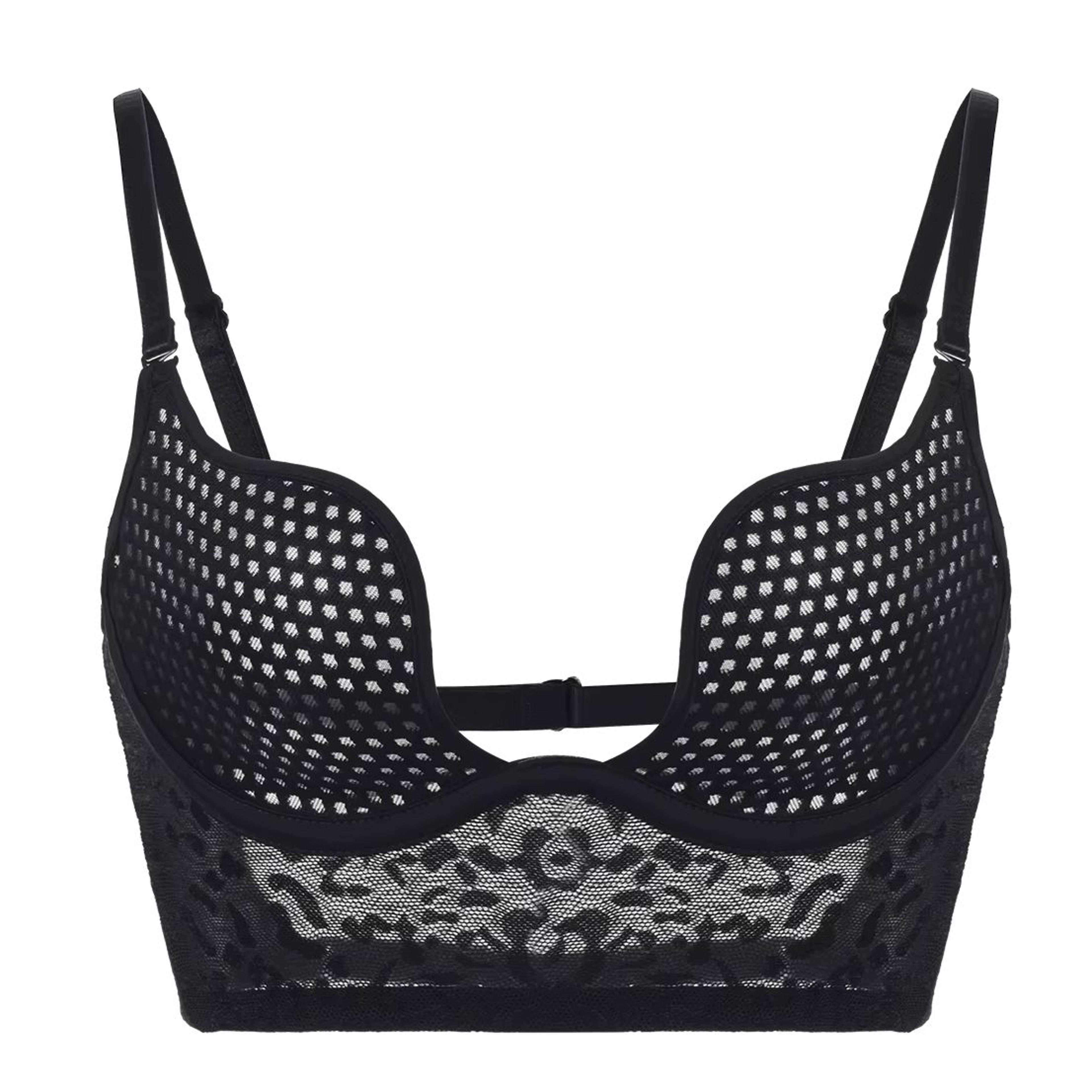 breathable mesh multiway backless bra with soft steel ring support
