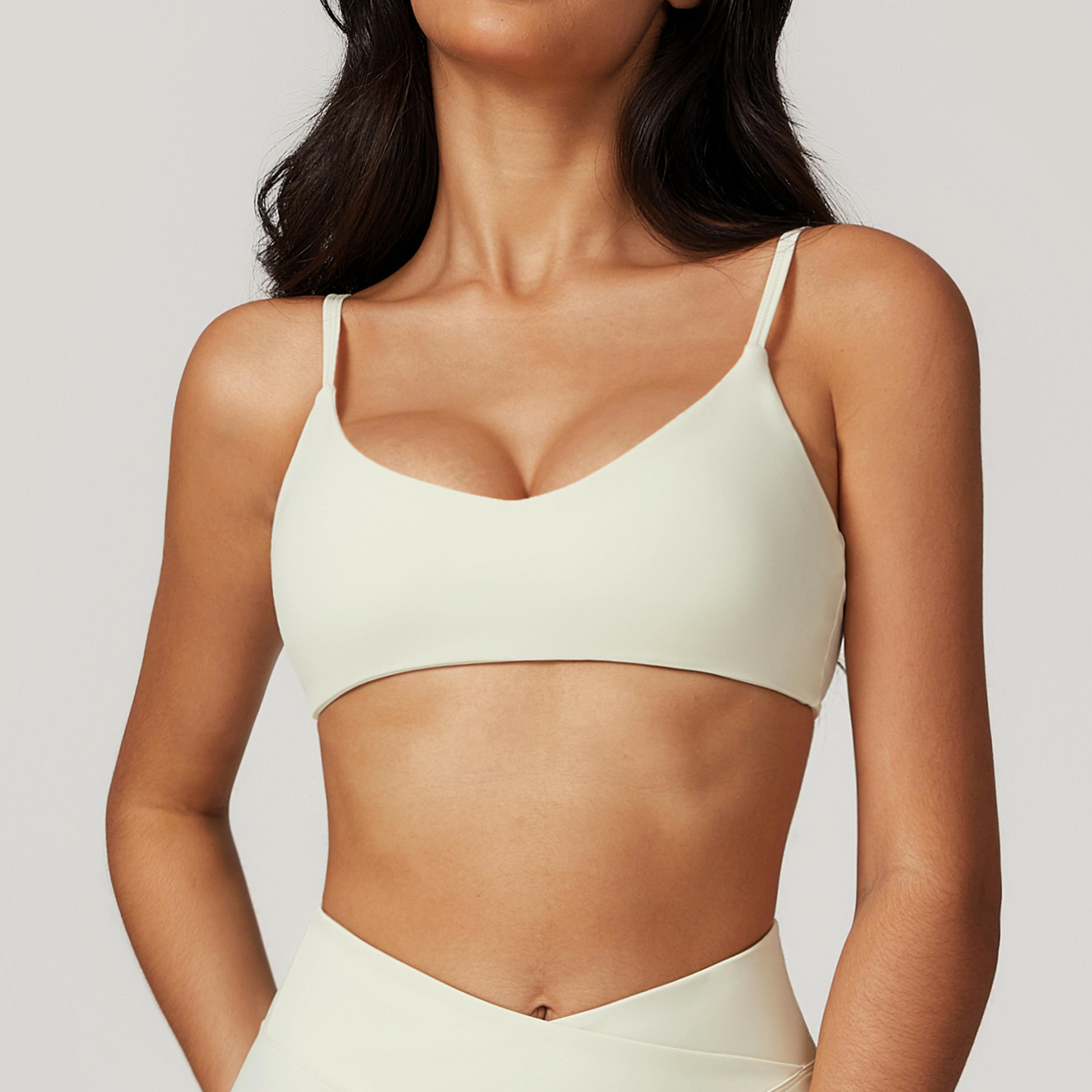 backless shockproof sports bra breathable push up yoga bra for women
