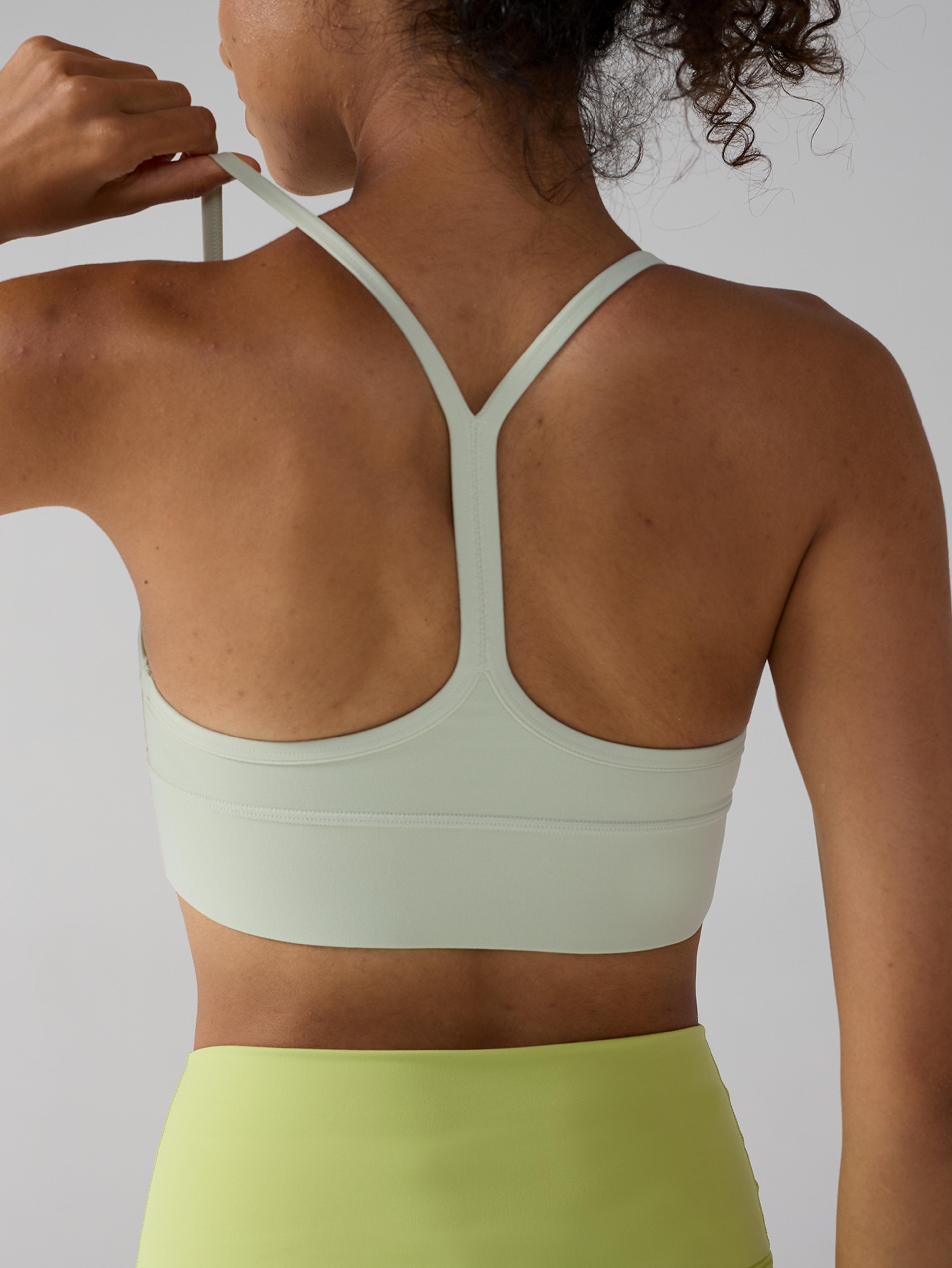womens padded sports bra yoga gym crop top