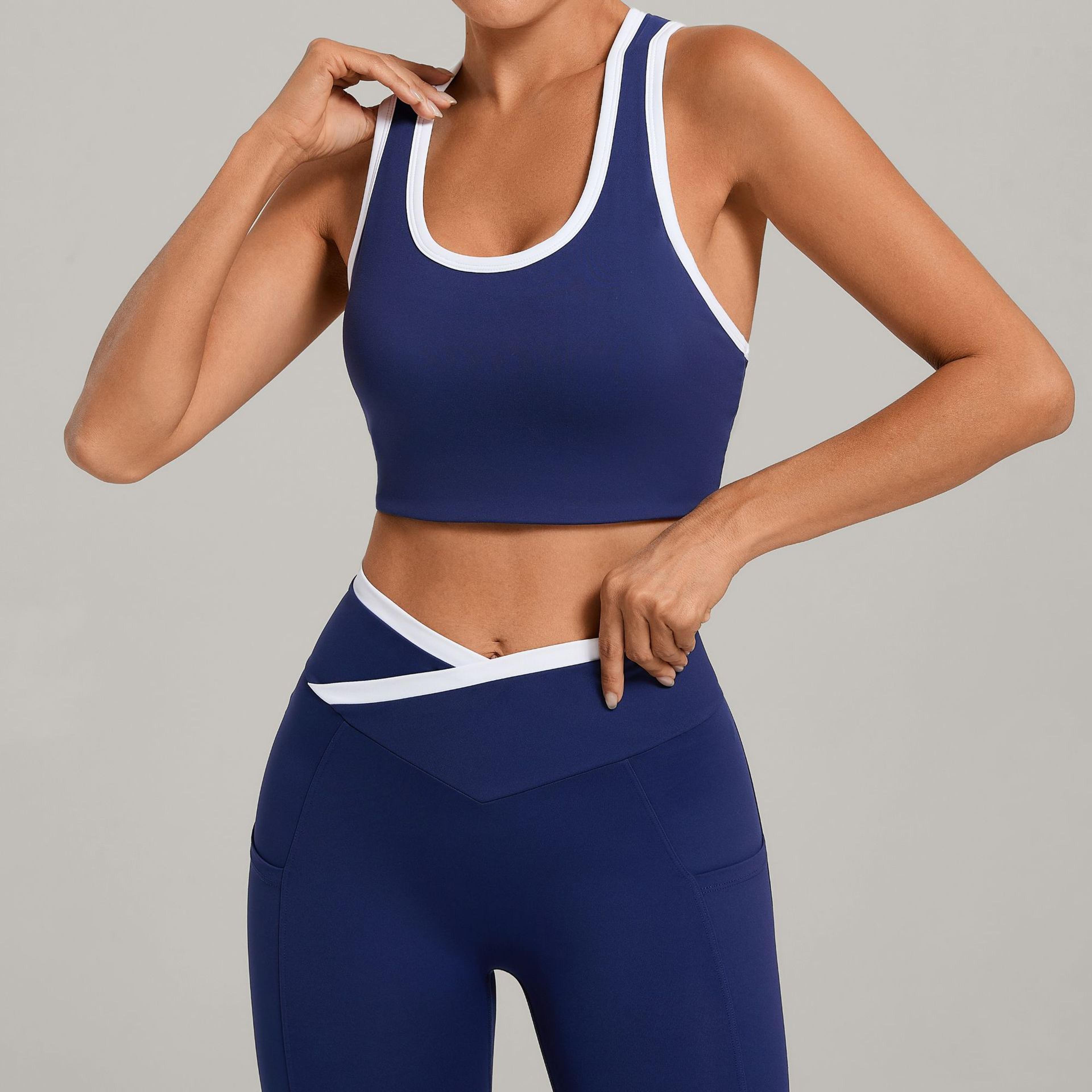 womens sports vest u neck yoga tank top for running and fitness