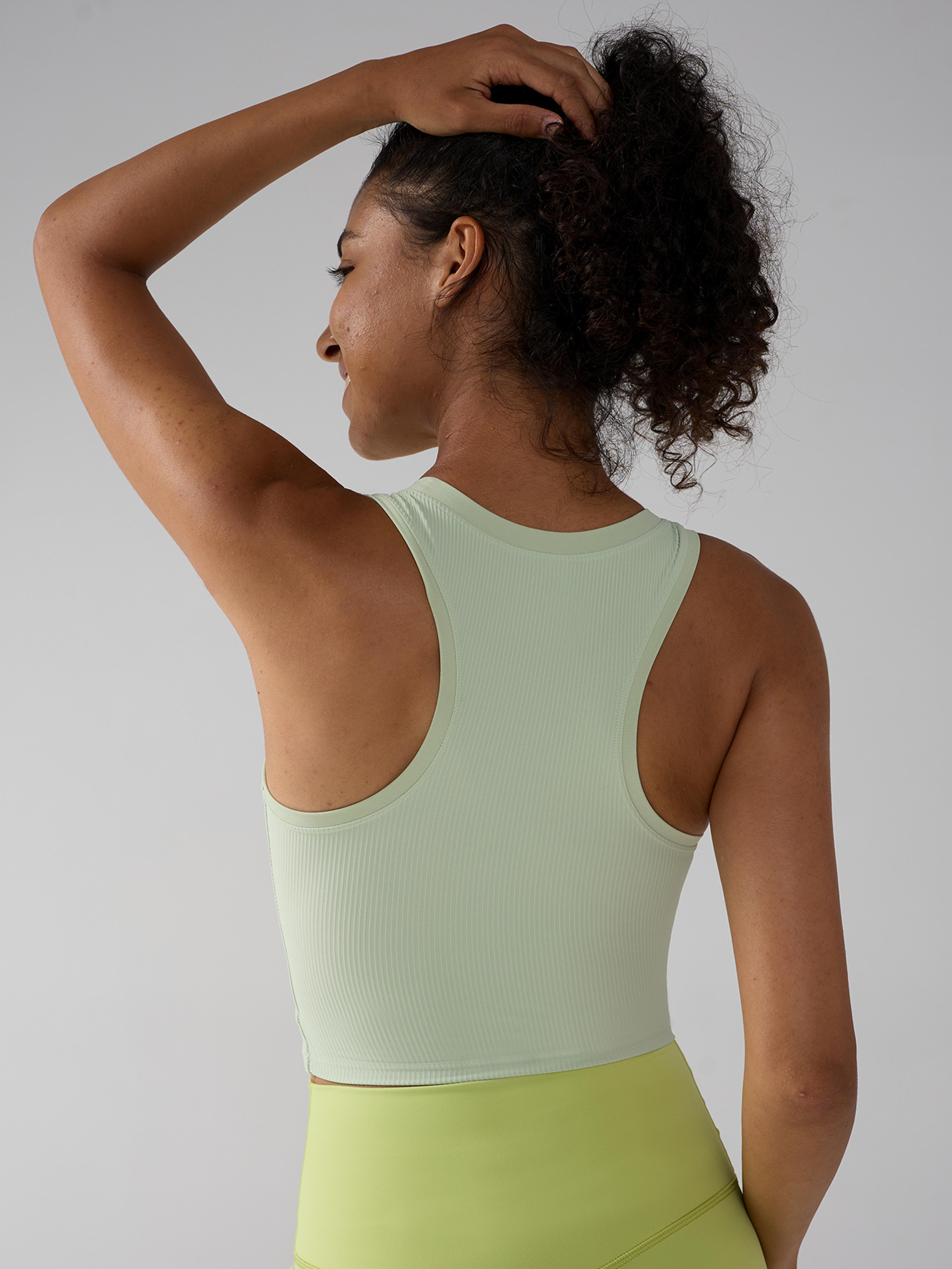 womens yoga tank top high stretch running fitness vest