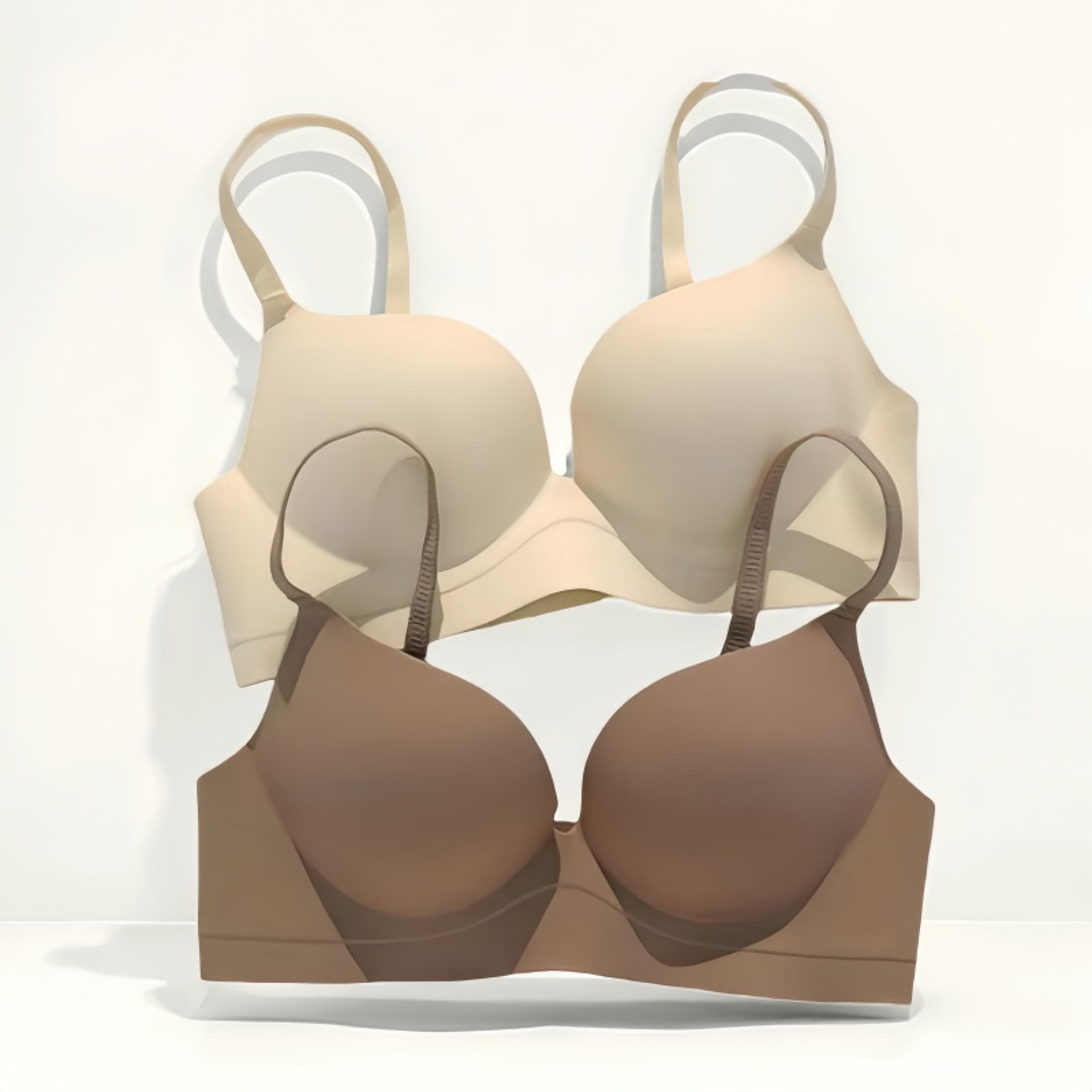 seamless wireless push up bra for small chest